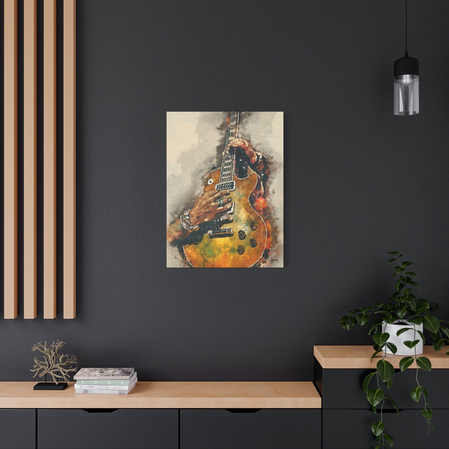 Smoking Guitar Wall Art & Canvas Prints