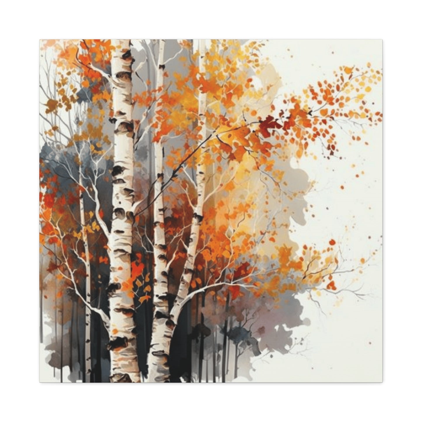 Birch Tress and Automn Wall Art & Canvas Prints