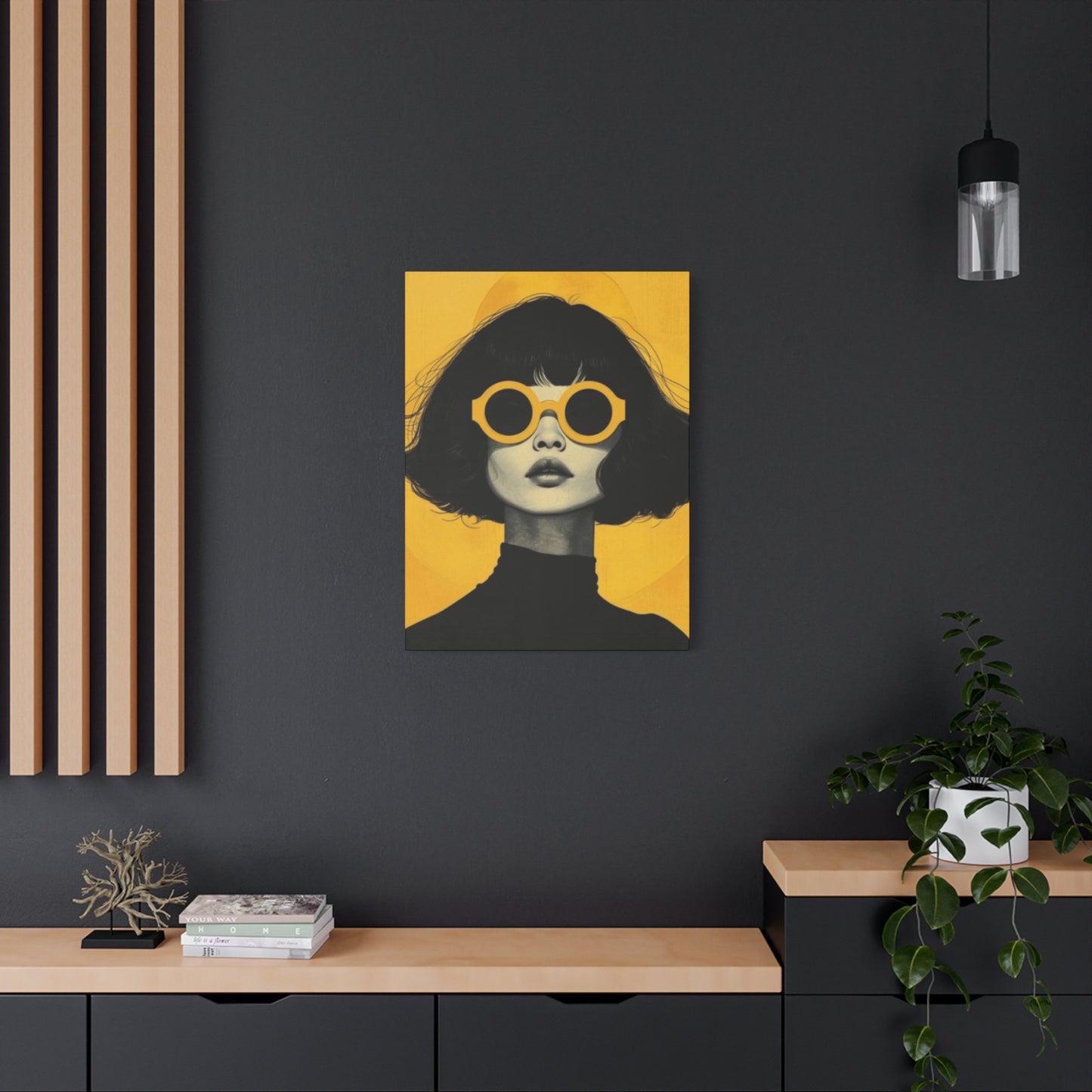 A Women With Sunglasses Portrait Wall Art & Canvas Prints