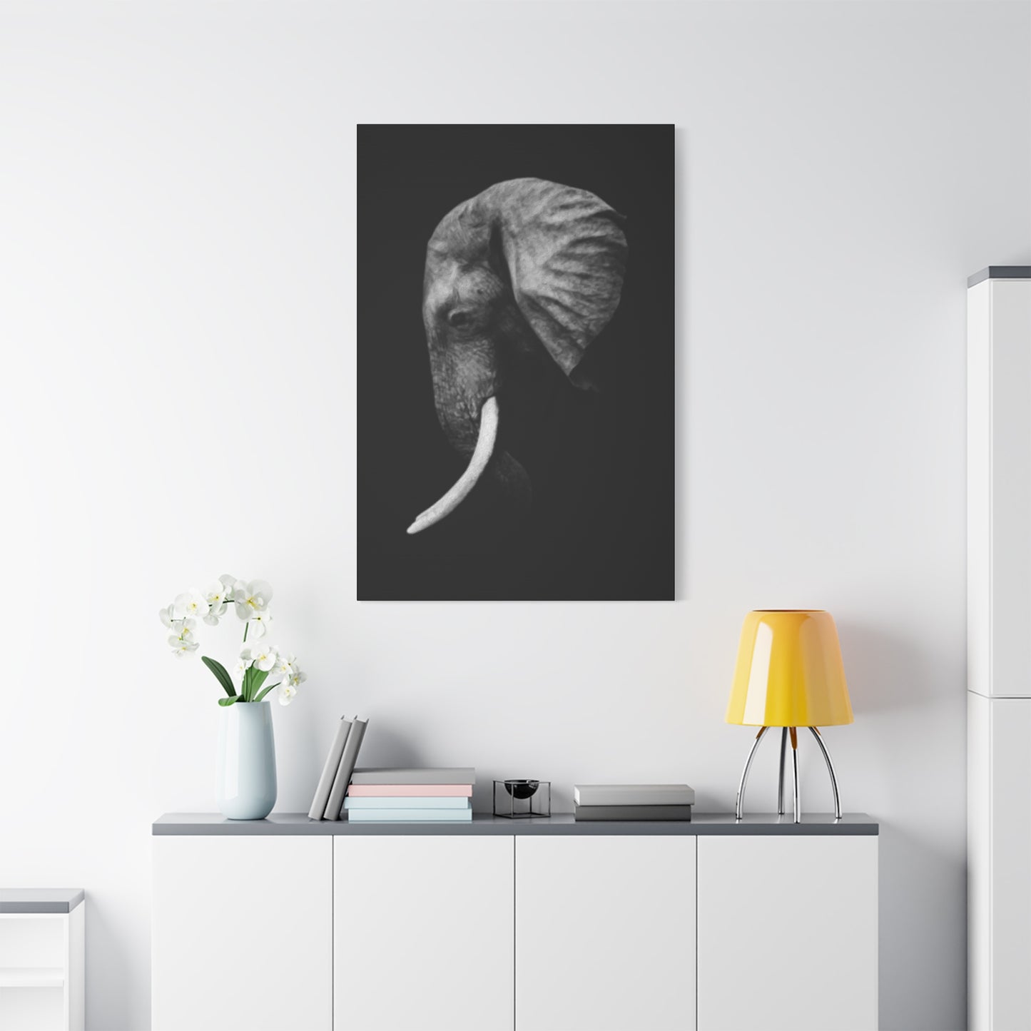 Elephant Side Profile Wall Art & Canvas Prints