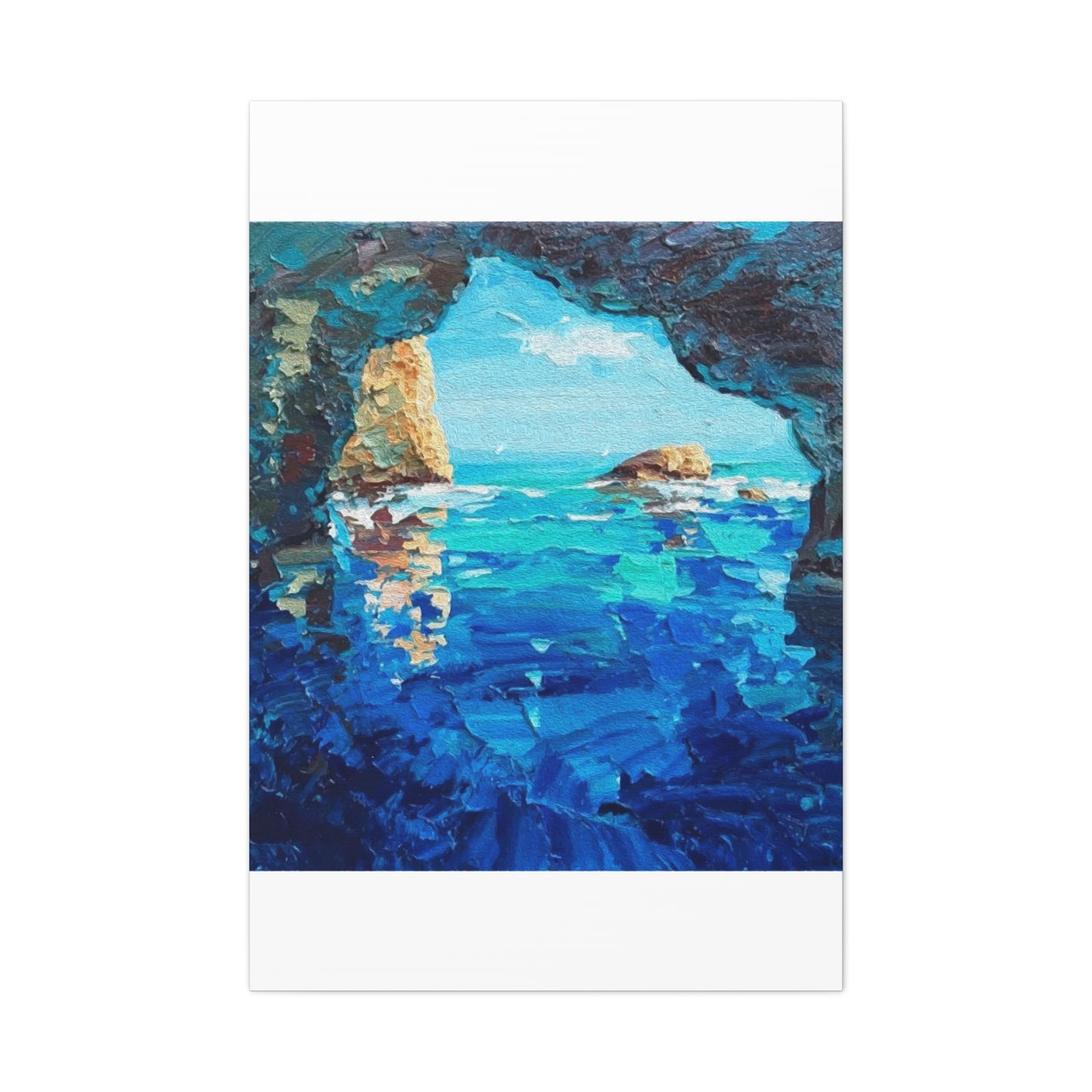 Inside A Cave Wall Art & Canvas Prints