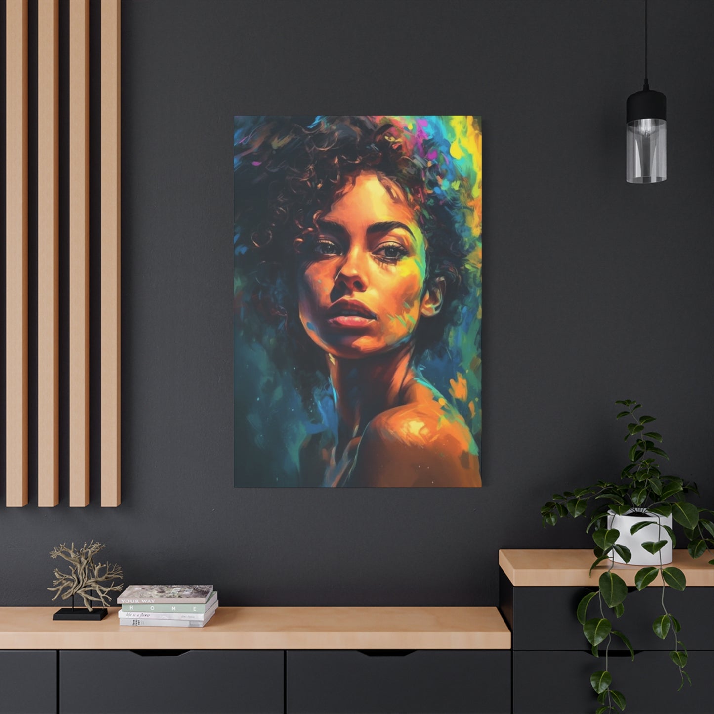 Curly Hair Women Wall Art & Canvas Prints