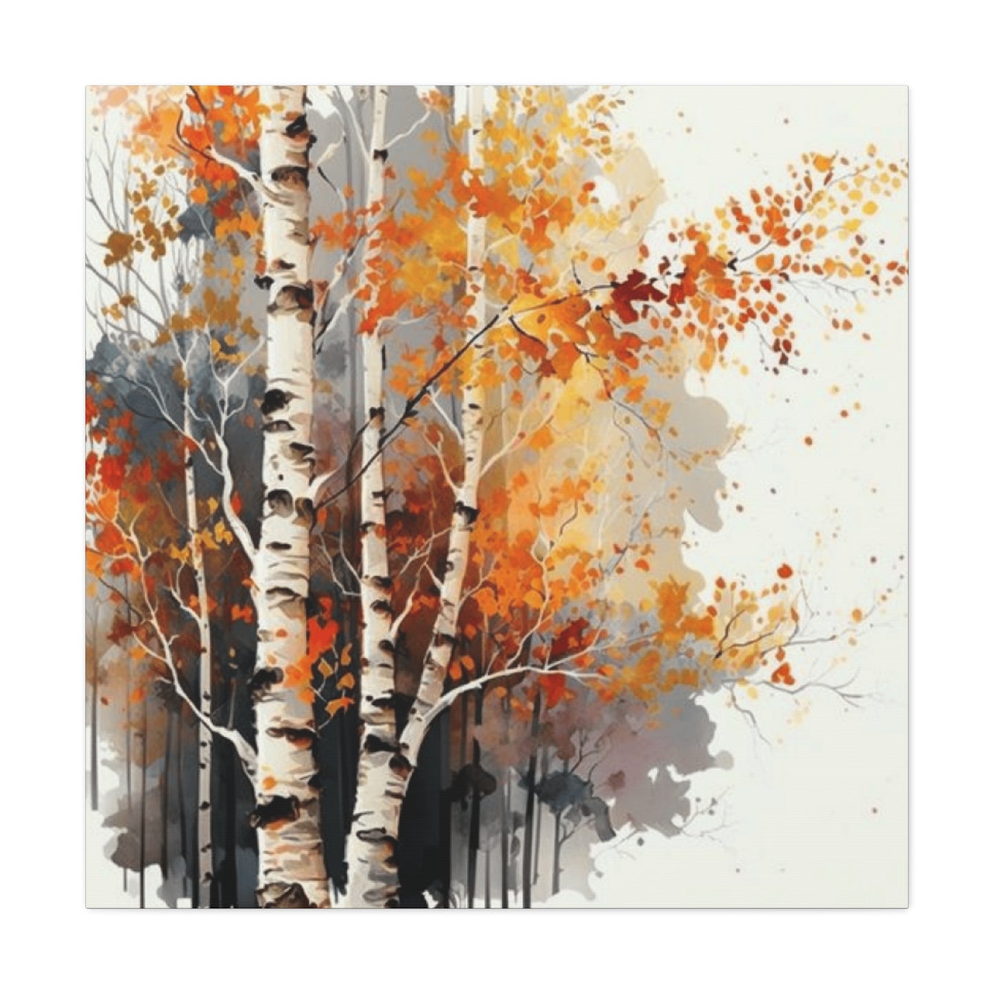 Birch Tress and Automn Wall Art & Canvas Prints