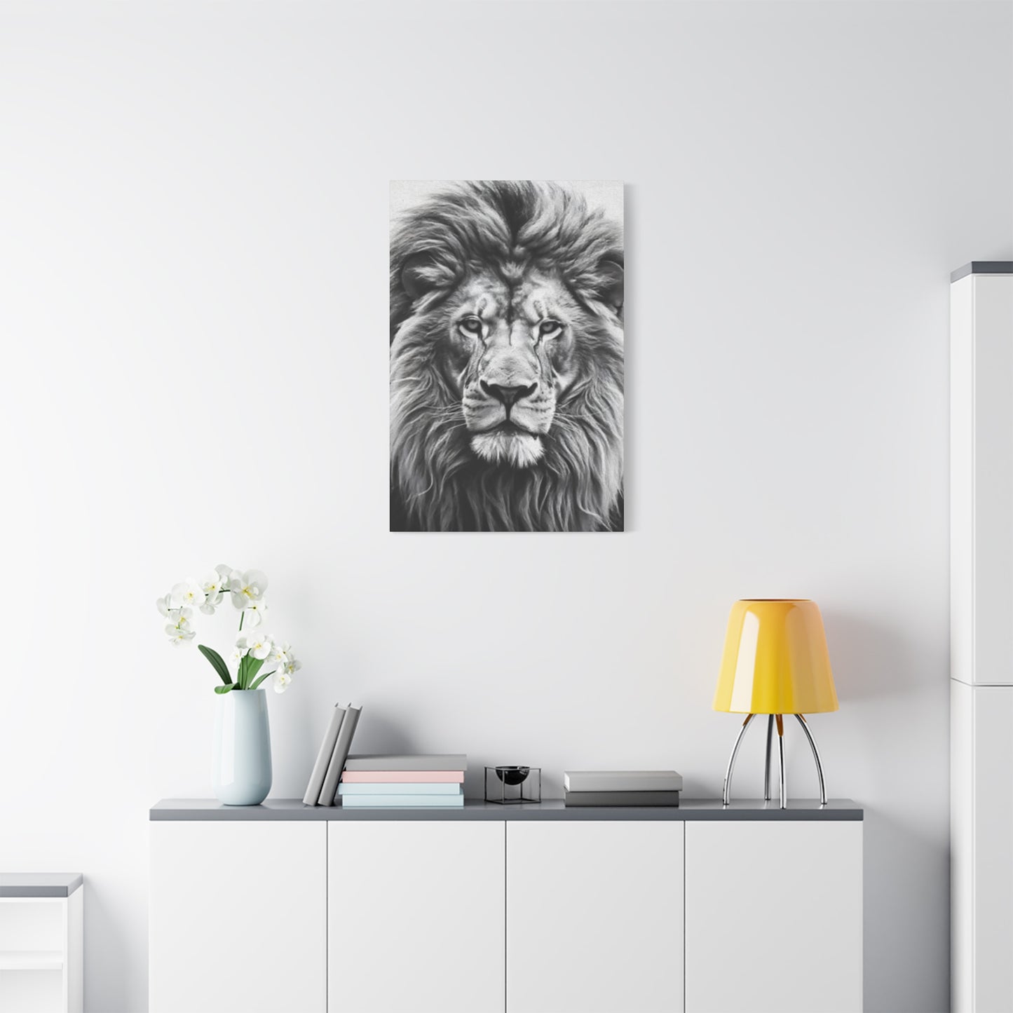 Lion BW Wall Art & Canvas Prints