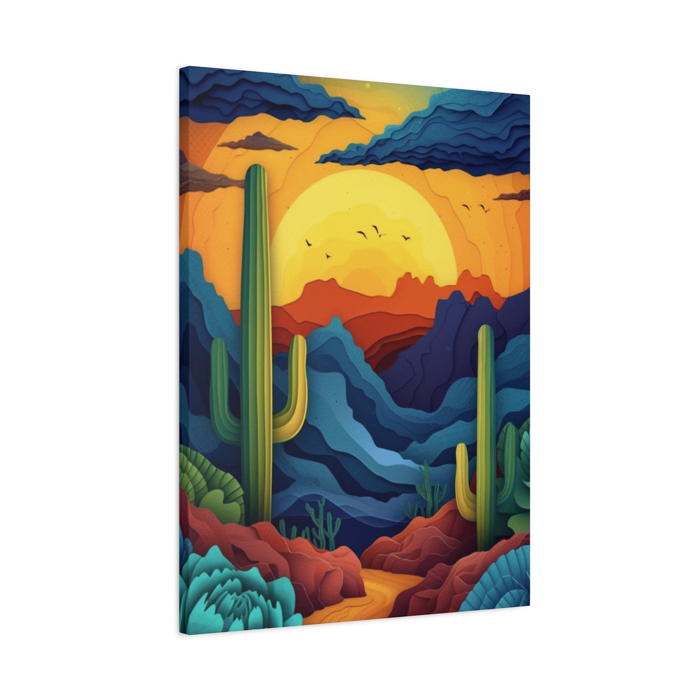 Desert Scenery Painting Wall Art & Canvas Prints