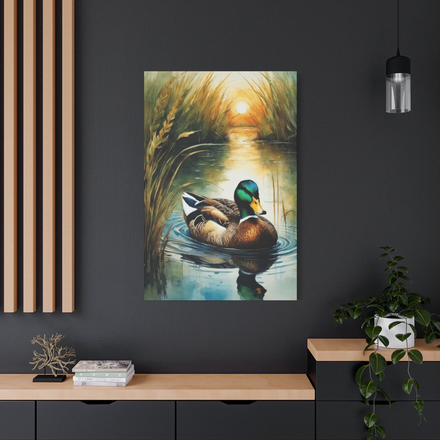 Golden Hour Duck Wall Art & Canvas Prints