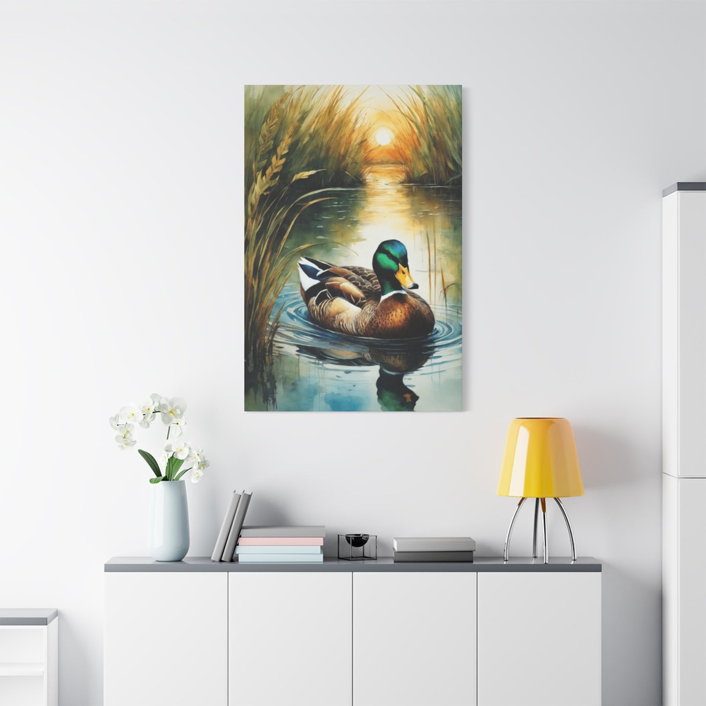 Golden Hour Duck Wall Art & Canvas Prints