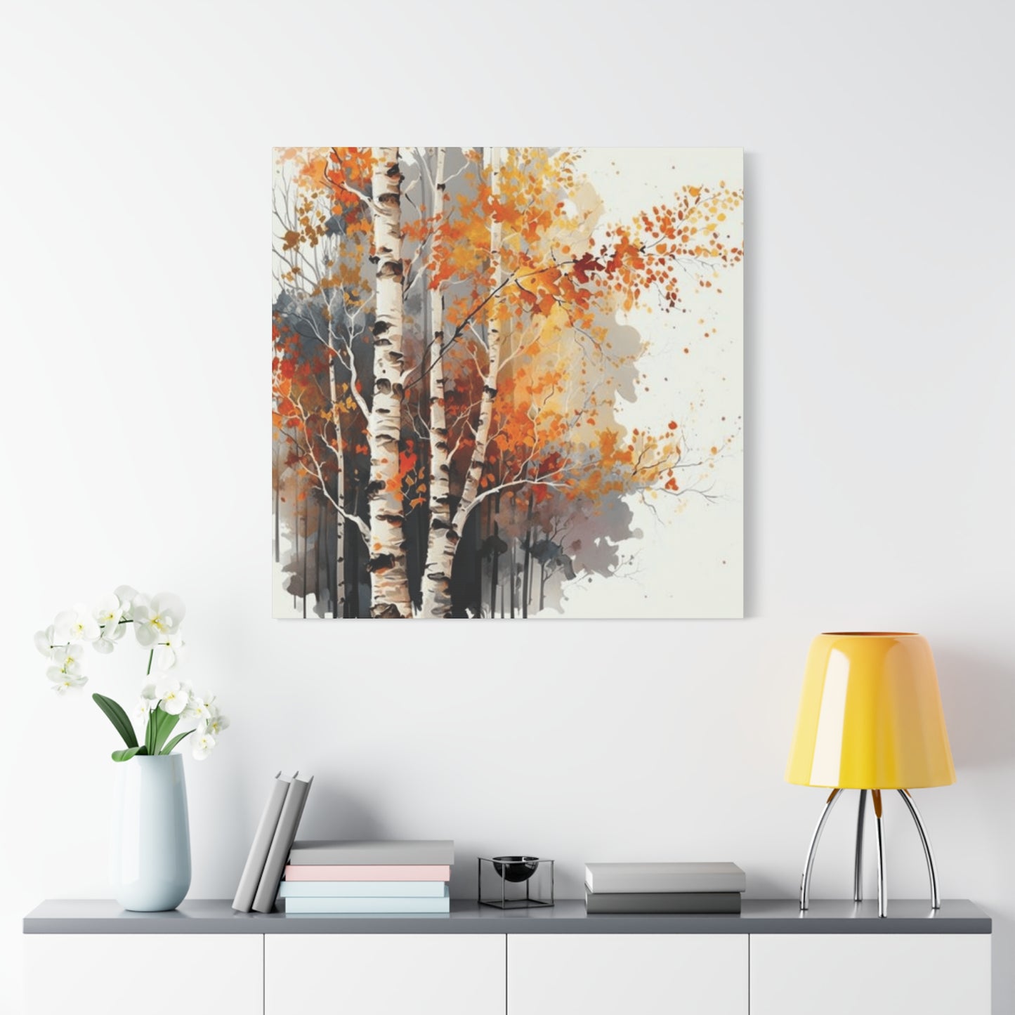 Birch Tress and Automn Wall Art & Canvas Prints