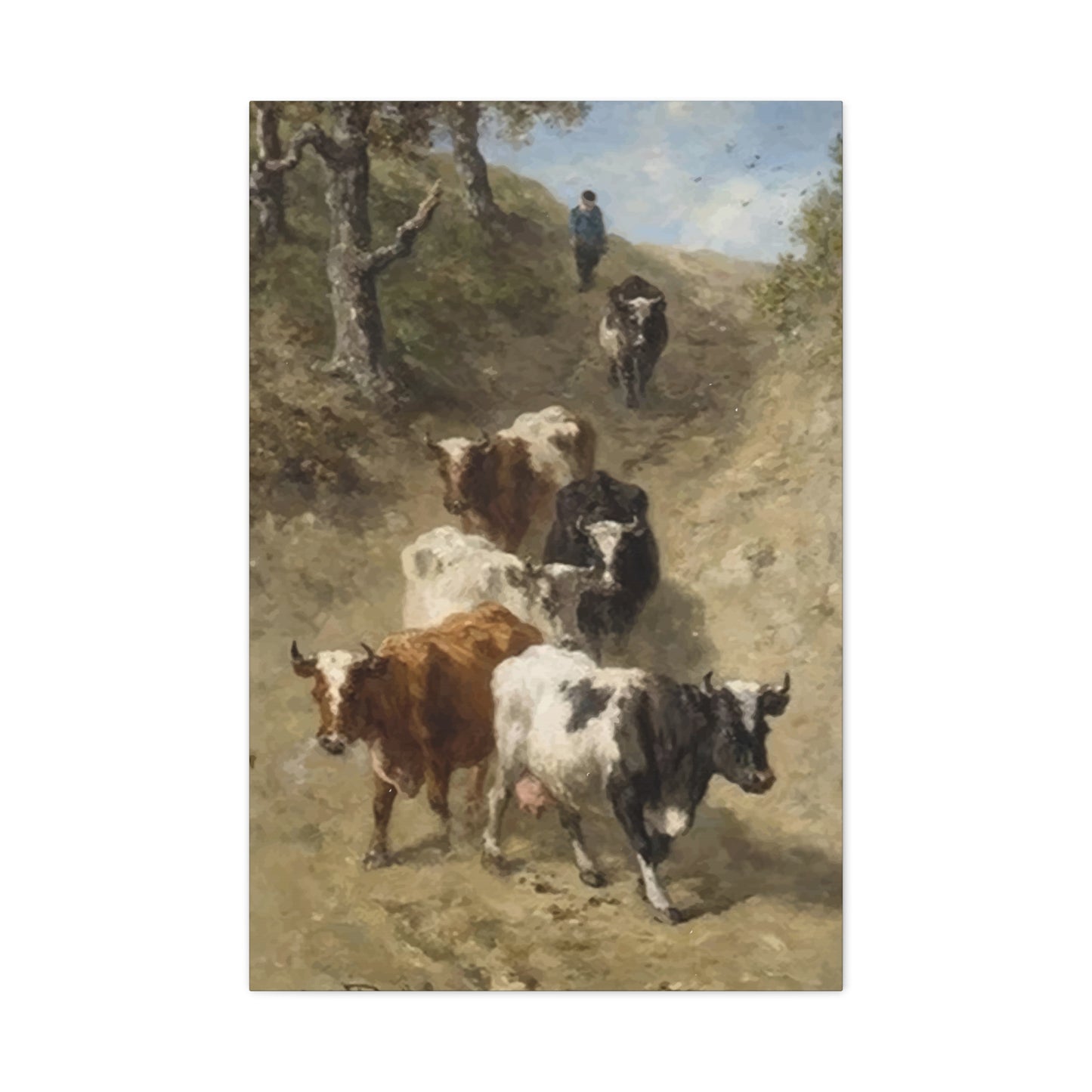 Jungle Cow Wall Art & Canvas Prints