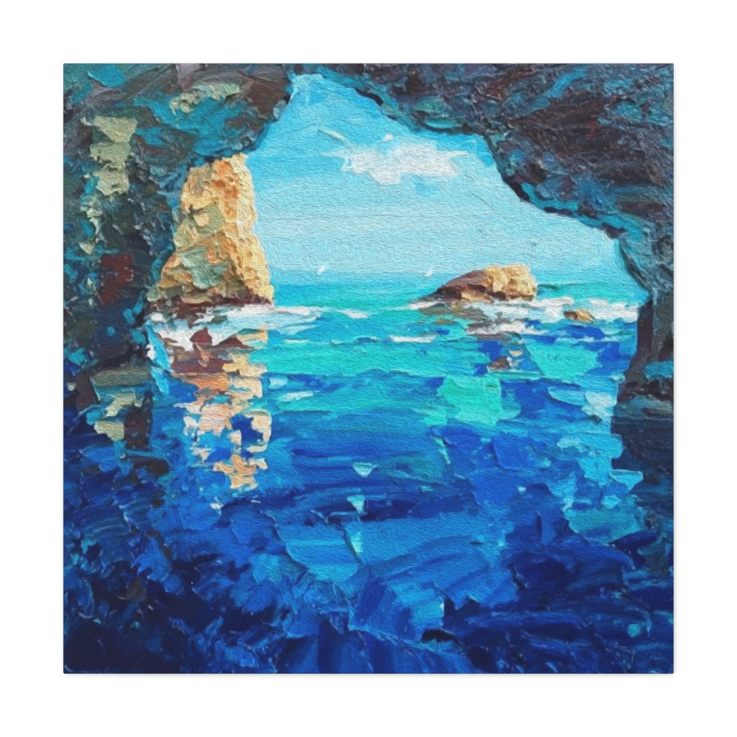 Inside A Cave Wall Art & Canvas Prints