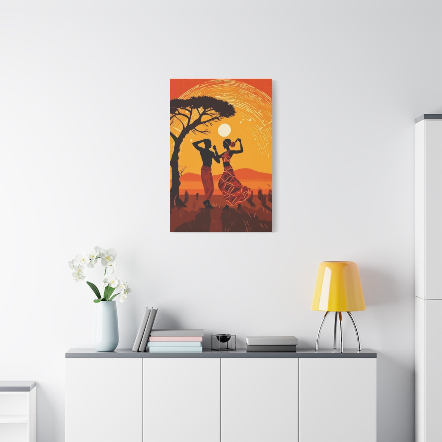 African Couple Wall Art & Canvas Prints