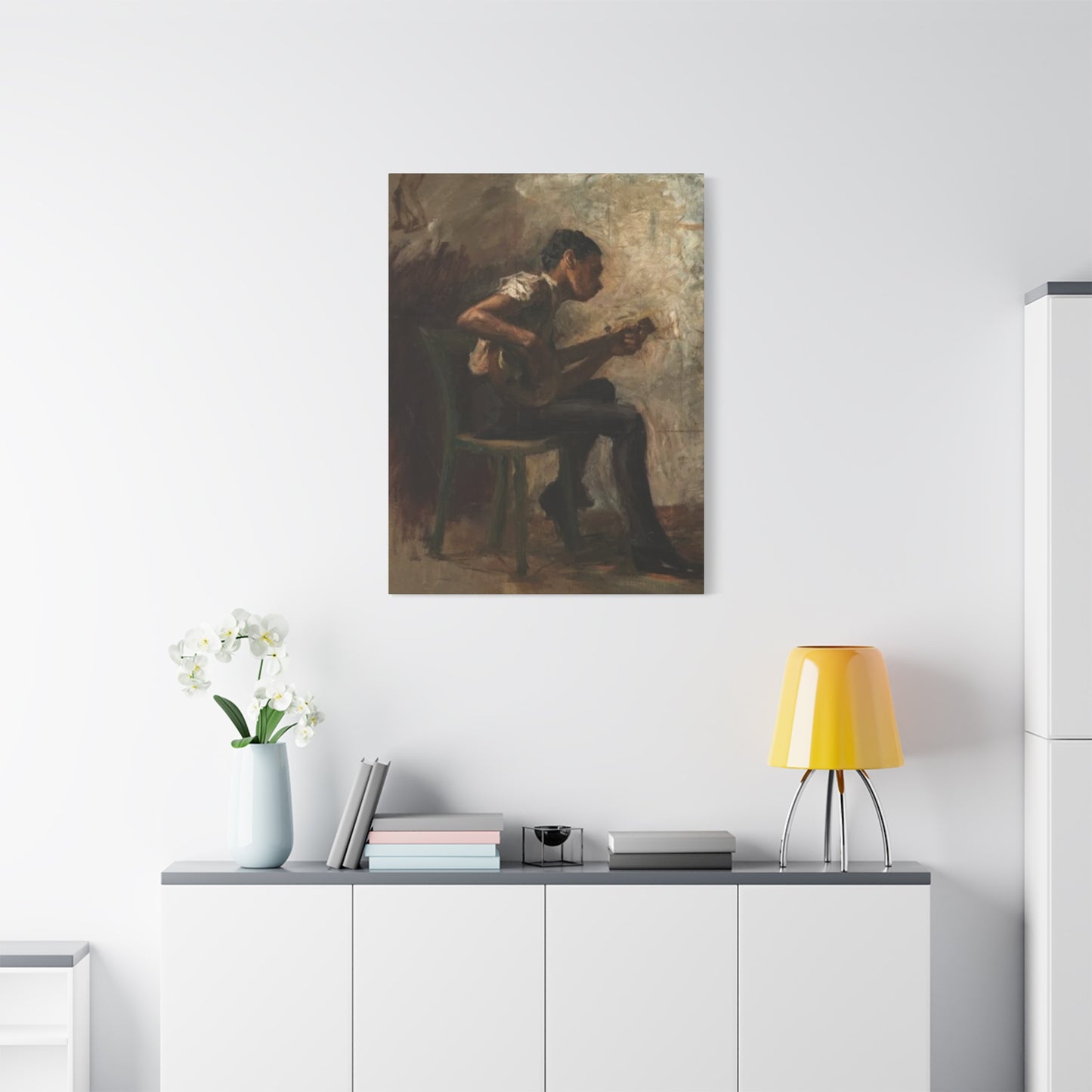 Boy Playing Guitar Wall Art & Canvas Prints