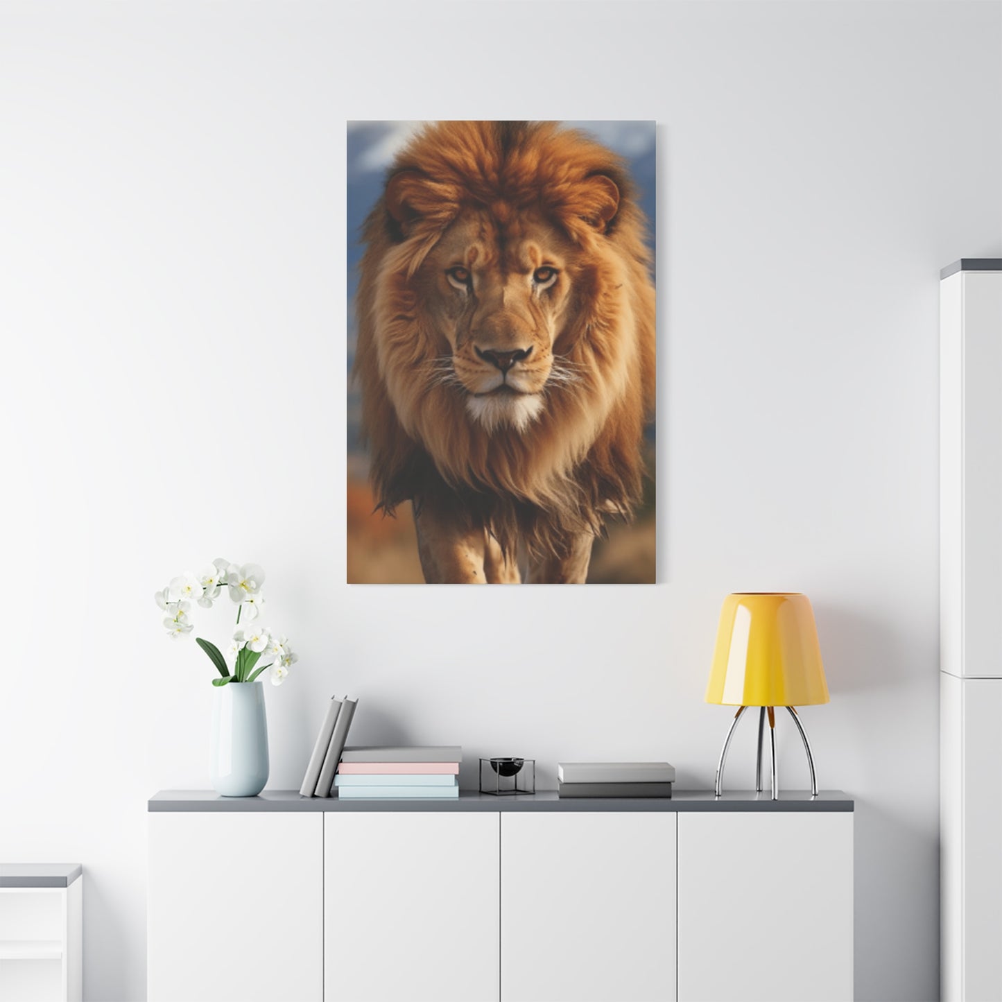 Portrait Of A Wild Lion Wall Art & Canvas Prints