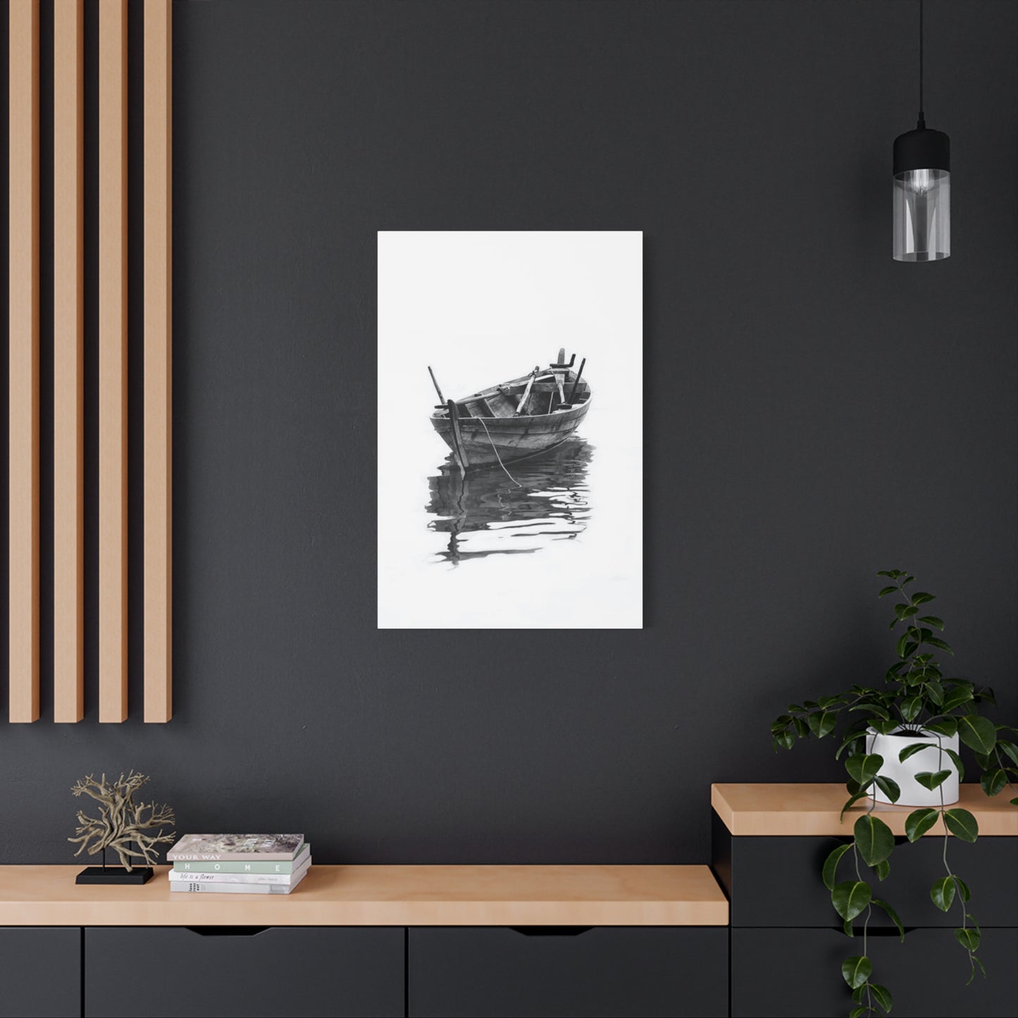 Black & White Boat Wall Art & Canvas Prints