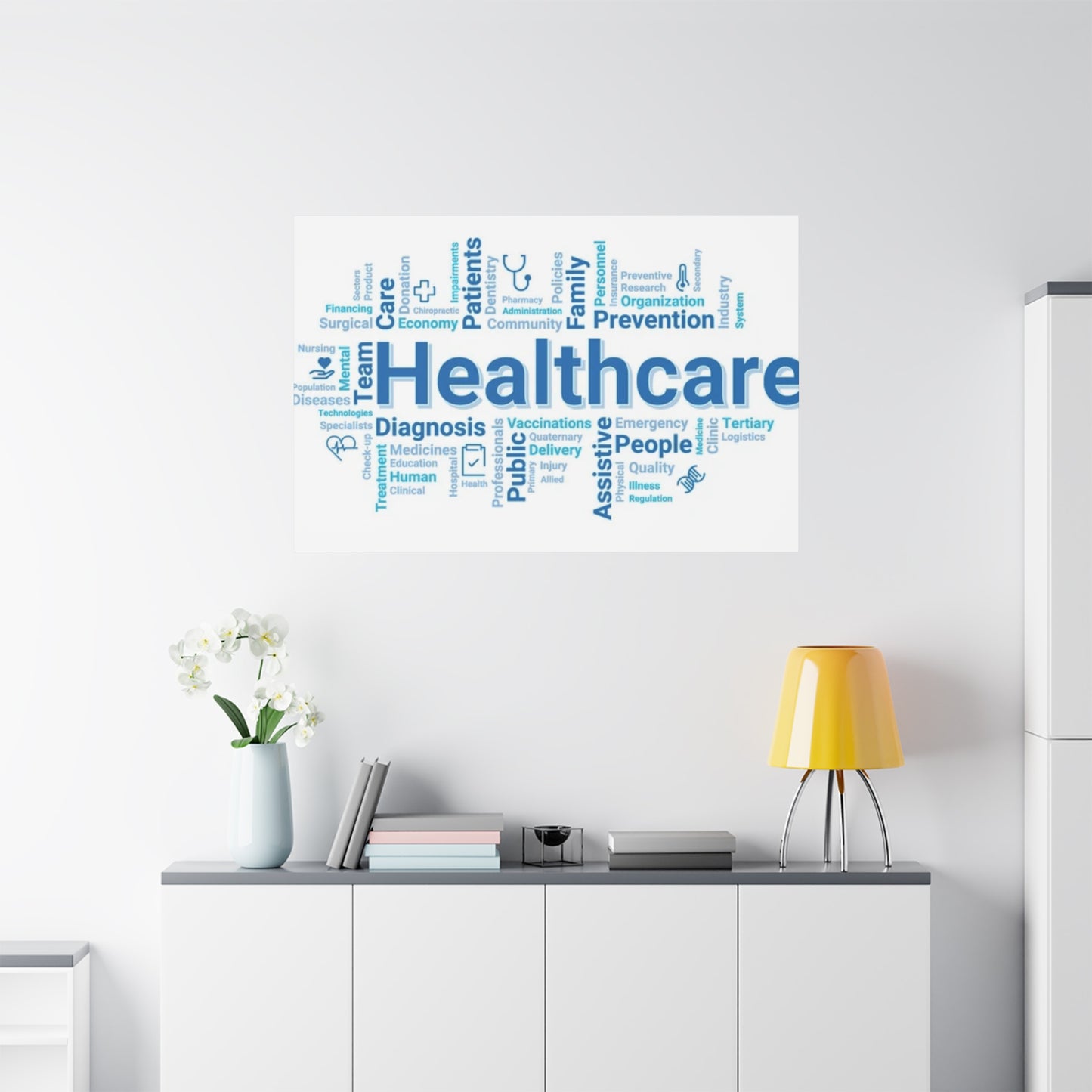 Healthcare Inforaphics Wall Art & Canvas Prints