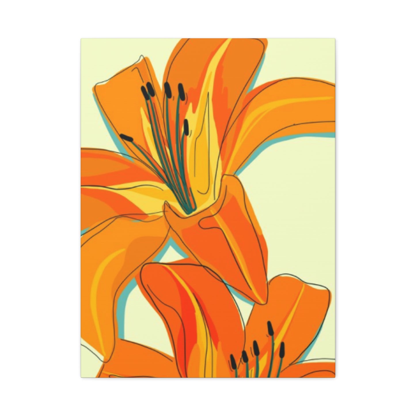 Orange Flower Wall Art & Canvas Prints