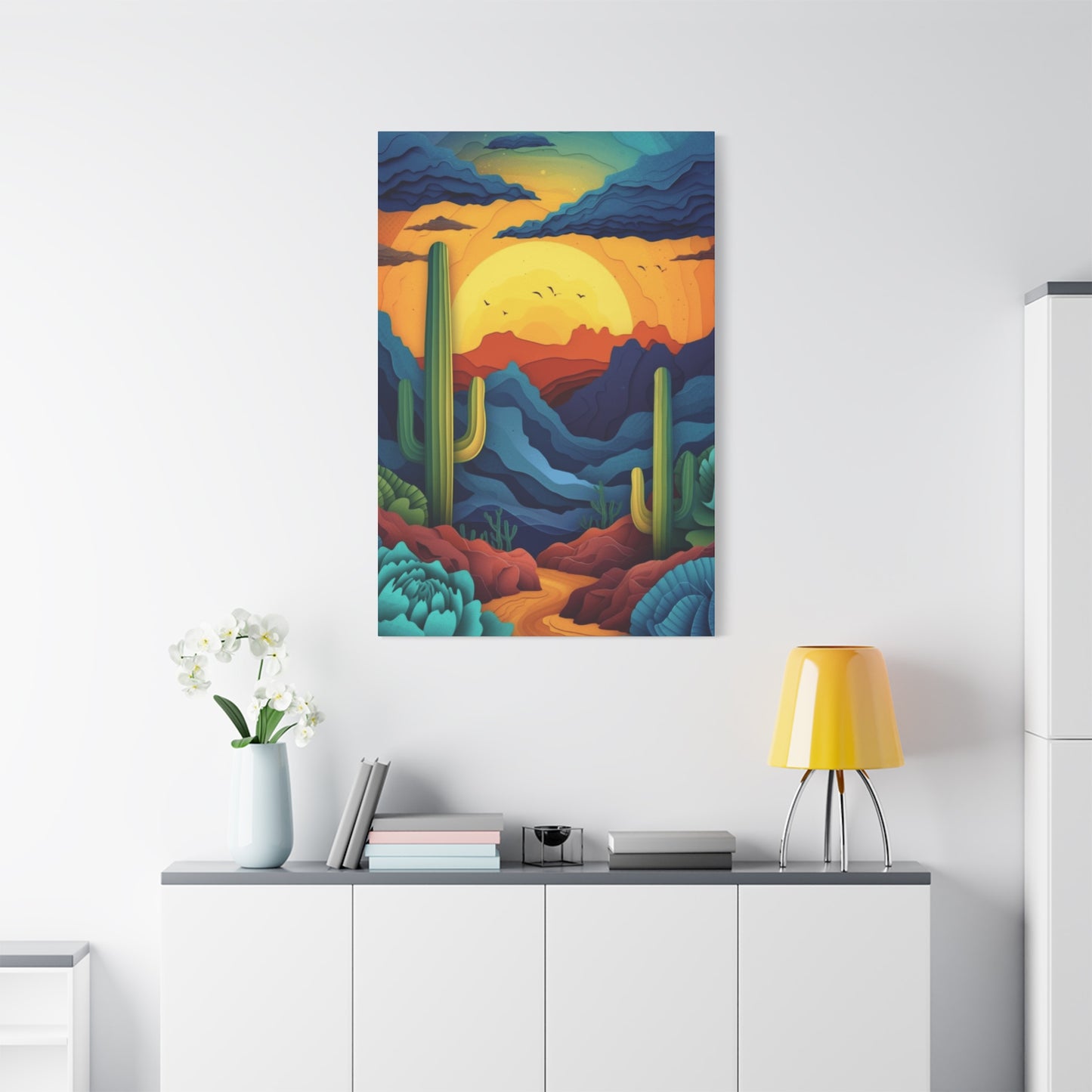 Desert Scenery Painting Wall Art & Canvas Prints