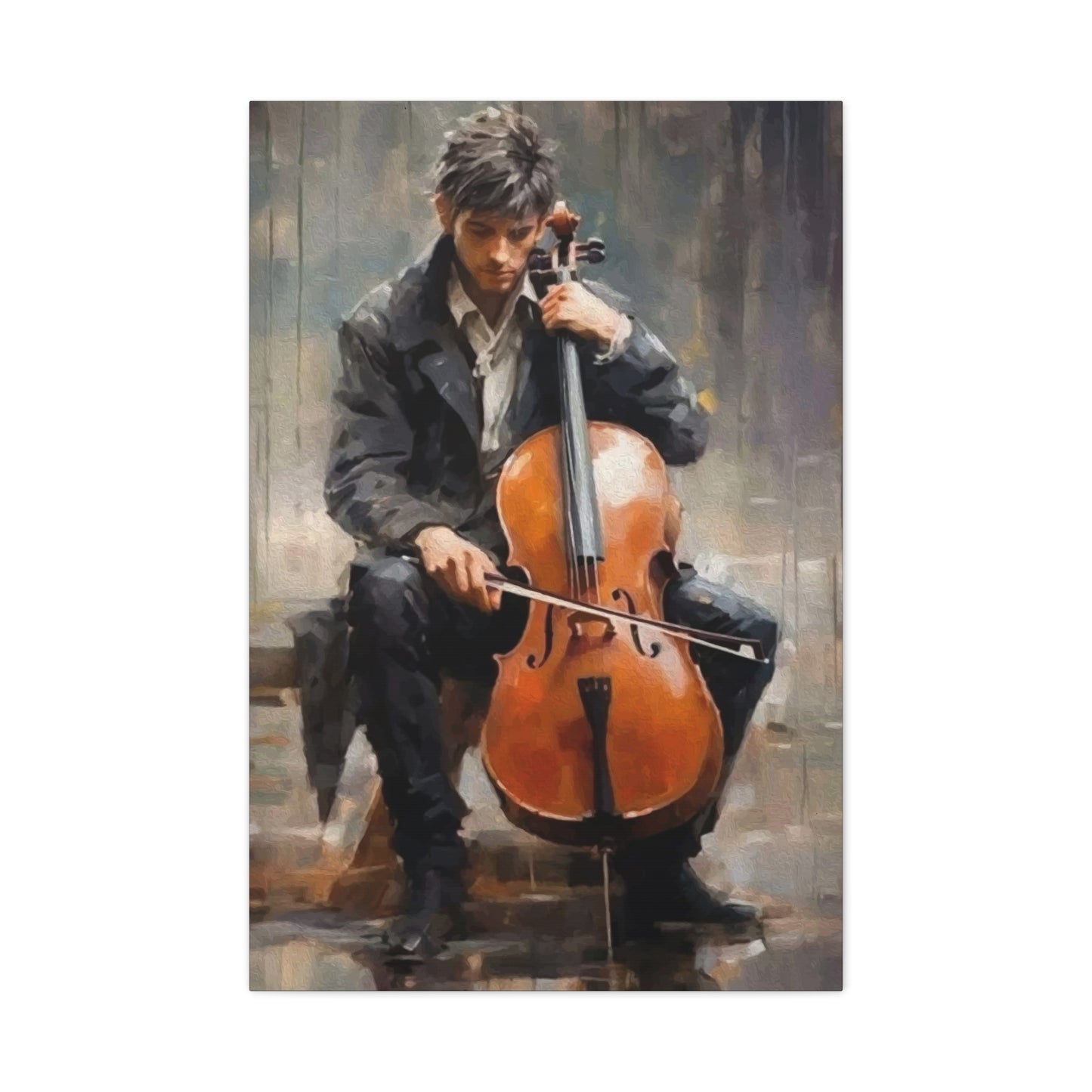 Man playing Violin Wall Art & Canvas Prints