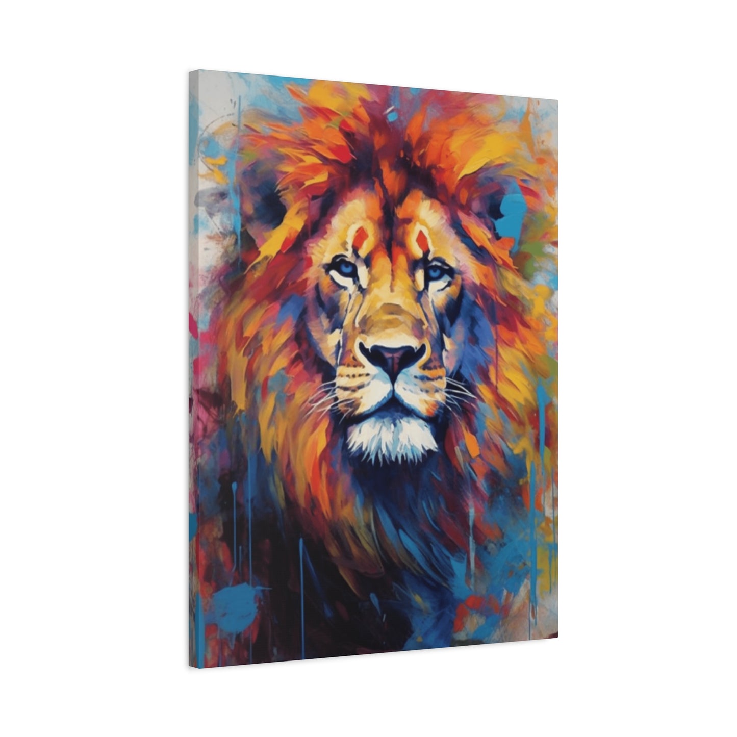 Abstract Lion Portrait Wall Art & Canvas Prints