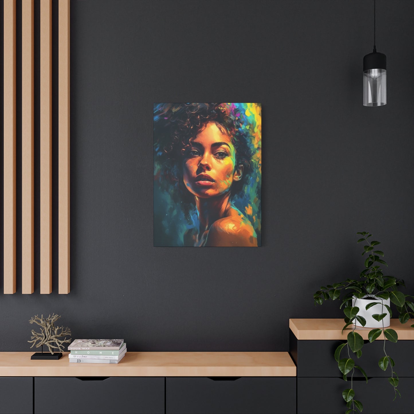 Curly Hair Women Wall Art & Canvas Prints