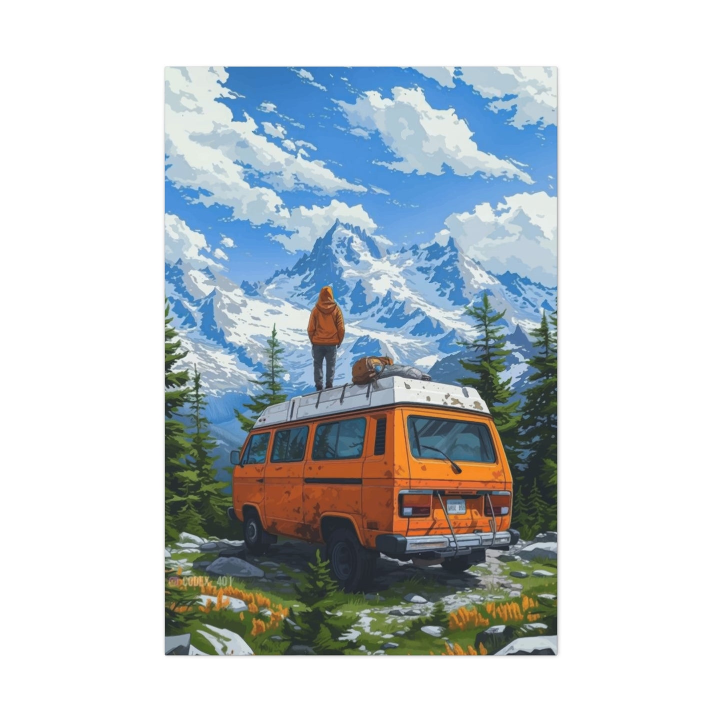 Yellow Van Wall Art & Canvas Prints