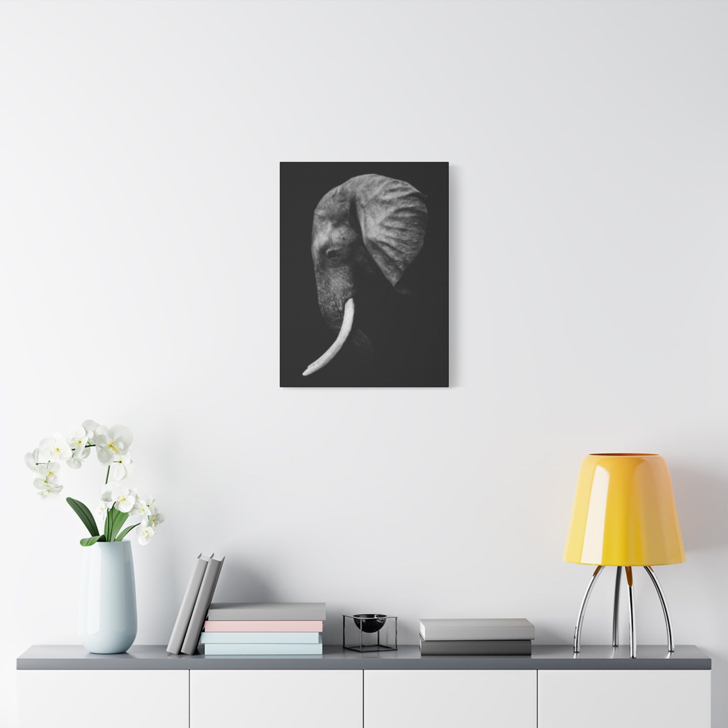 Elephant Side Profile Wall Art & Canvas Prints