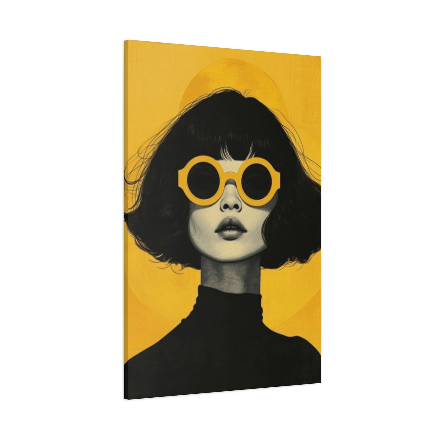 A Women With Sunglasses Portrait Wall Art & Canvas Prints