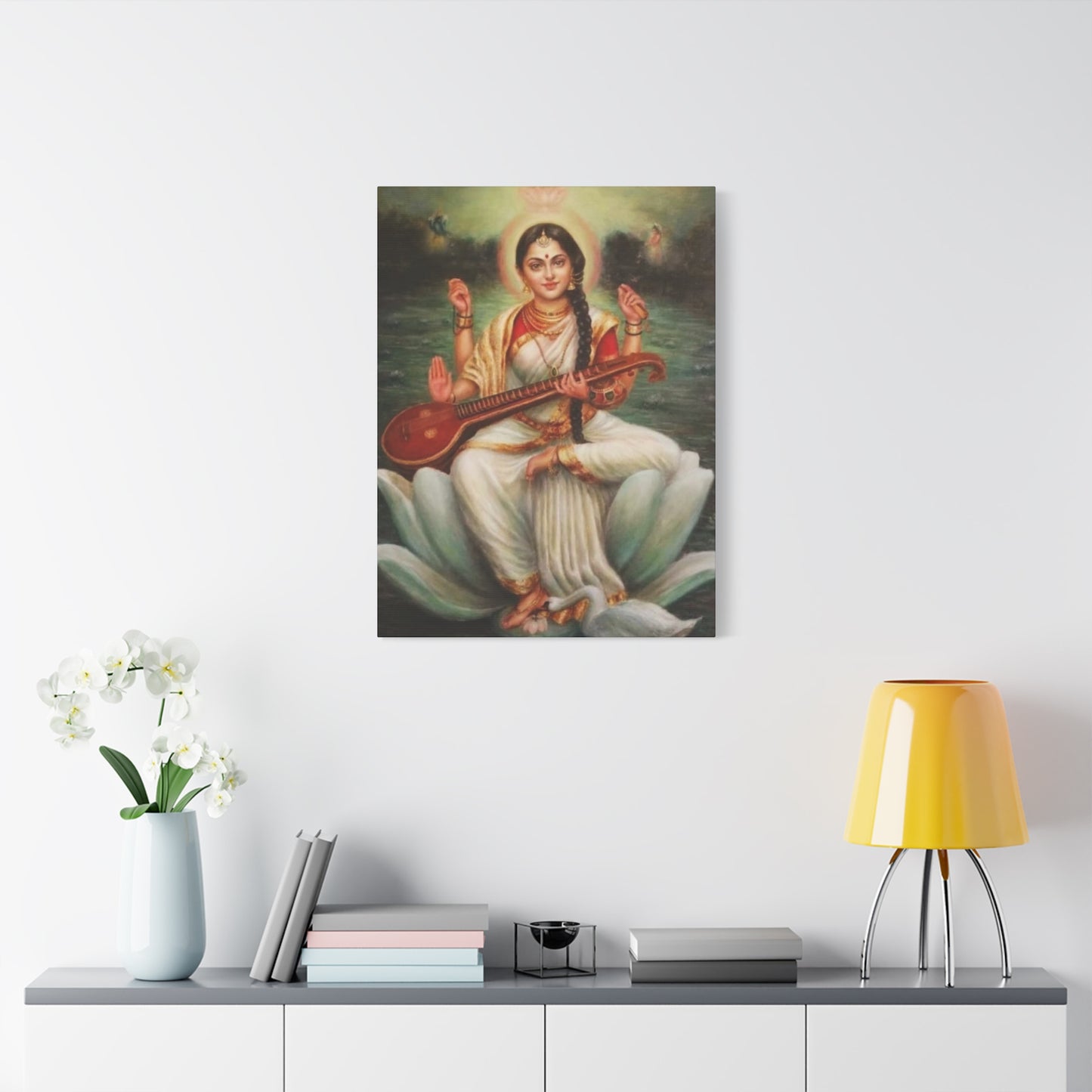 Goddess Saraswati Wall Art & Canvas Prints