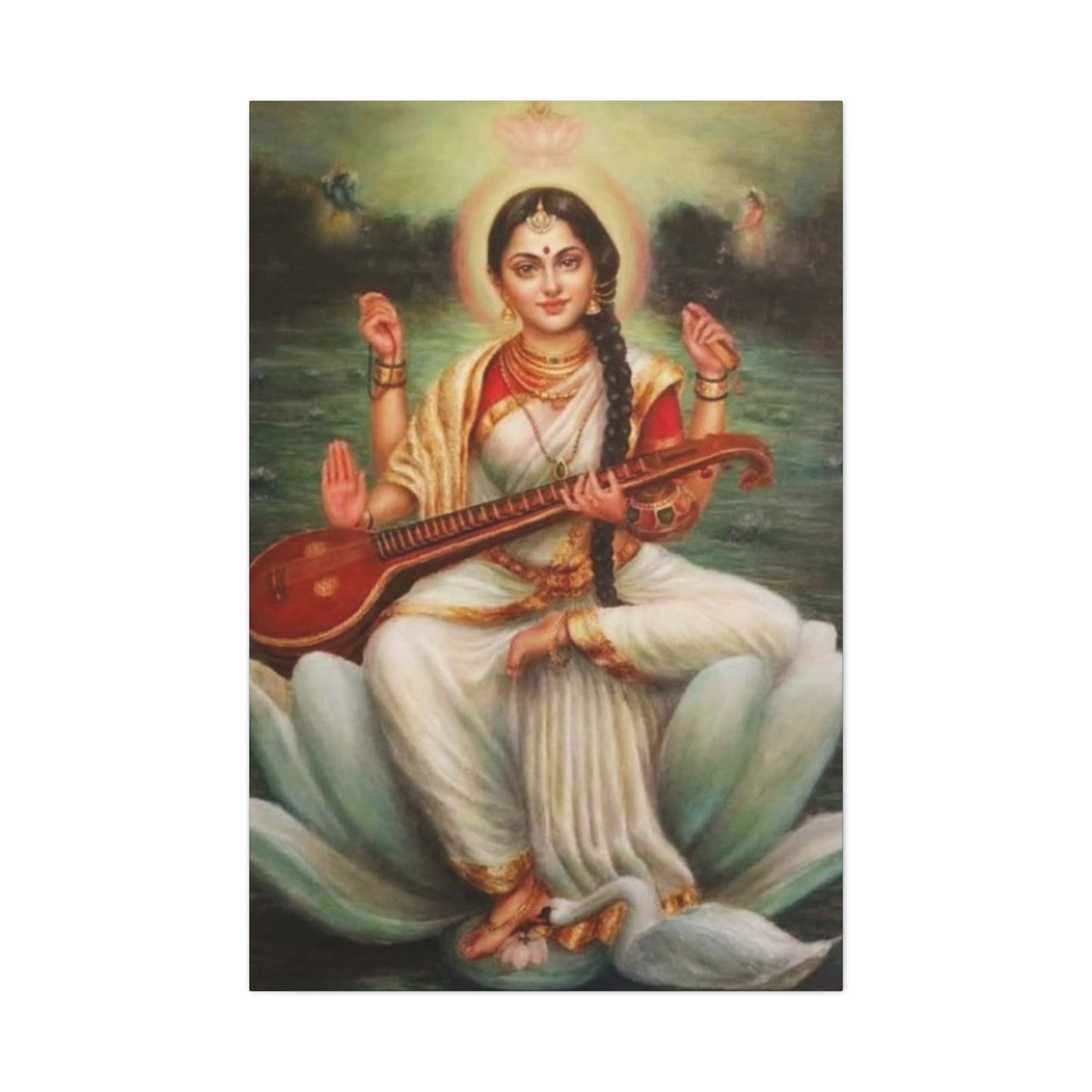 Goddess Saraswati Wall Art & Canvas Prints