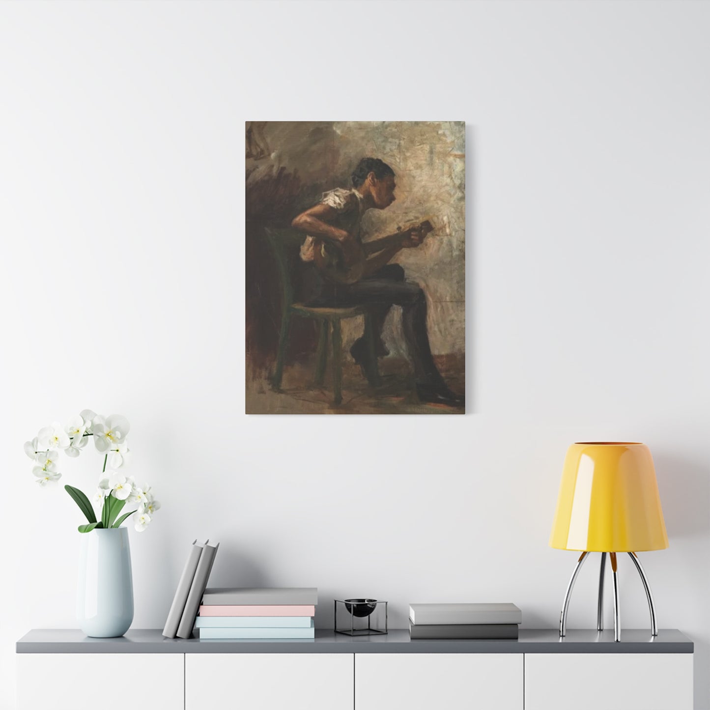 Boy Playing Guitar Wall Art & Canvas Prints