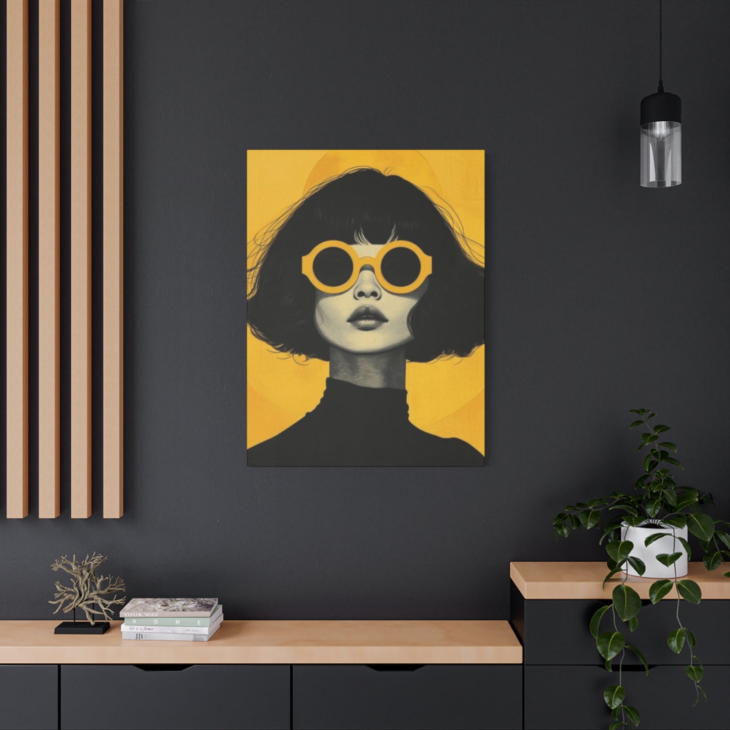 A Women With Sunglasses Portrait Wall Art & Canvas Prints