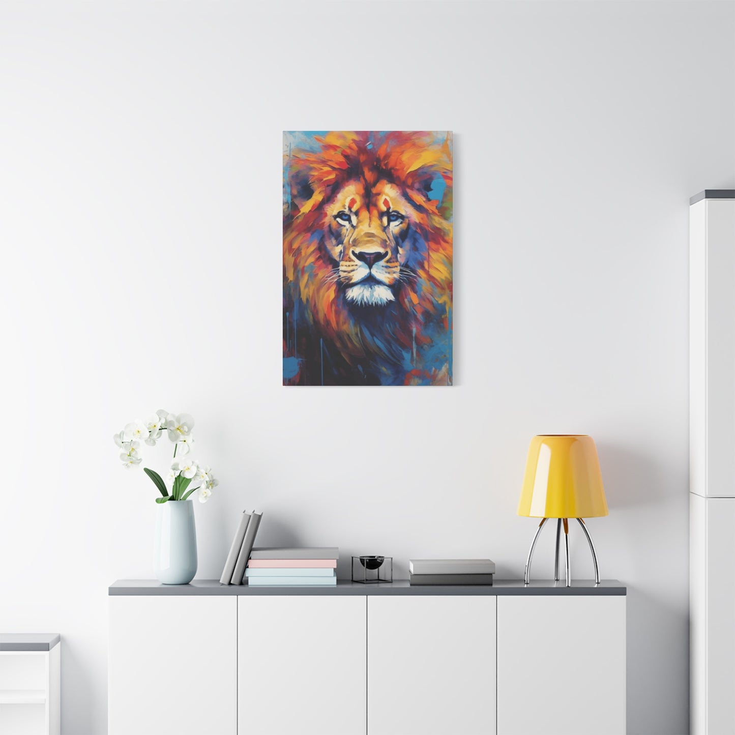 Abstract Lion Portrait Wall Art & Canvas Prints