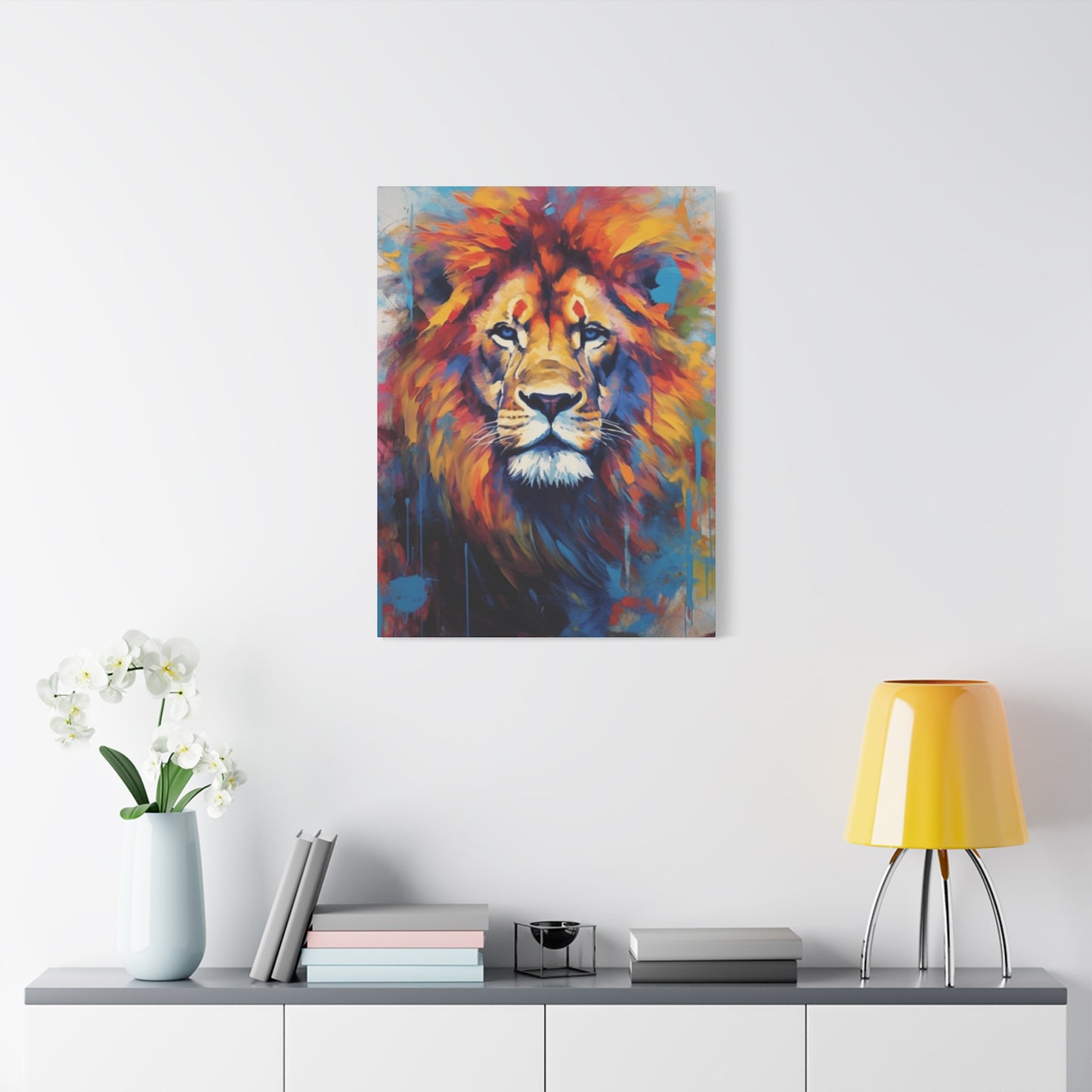 Abstract Lion Portrait Wall Art & Canvas Prints