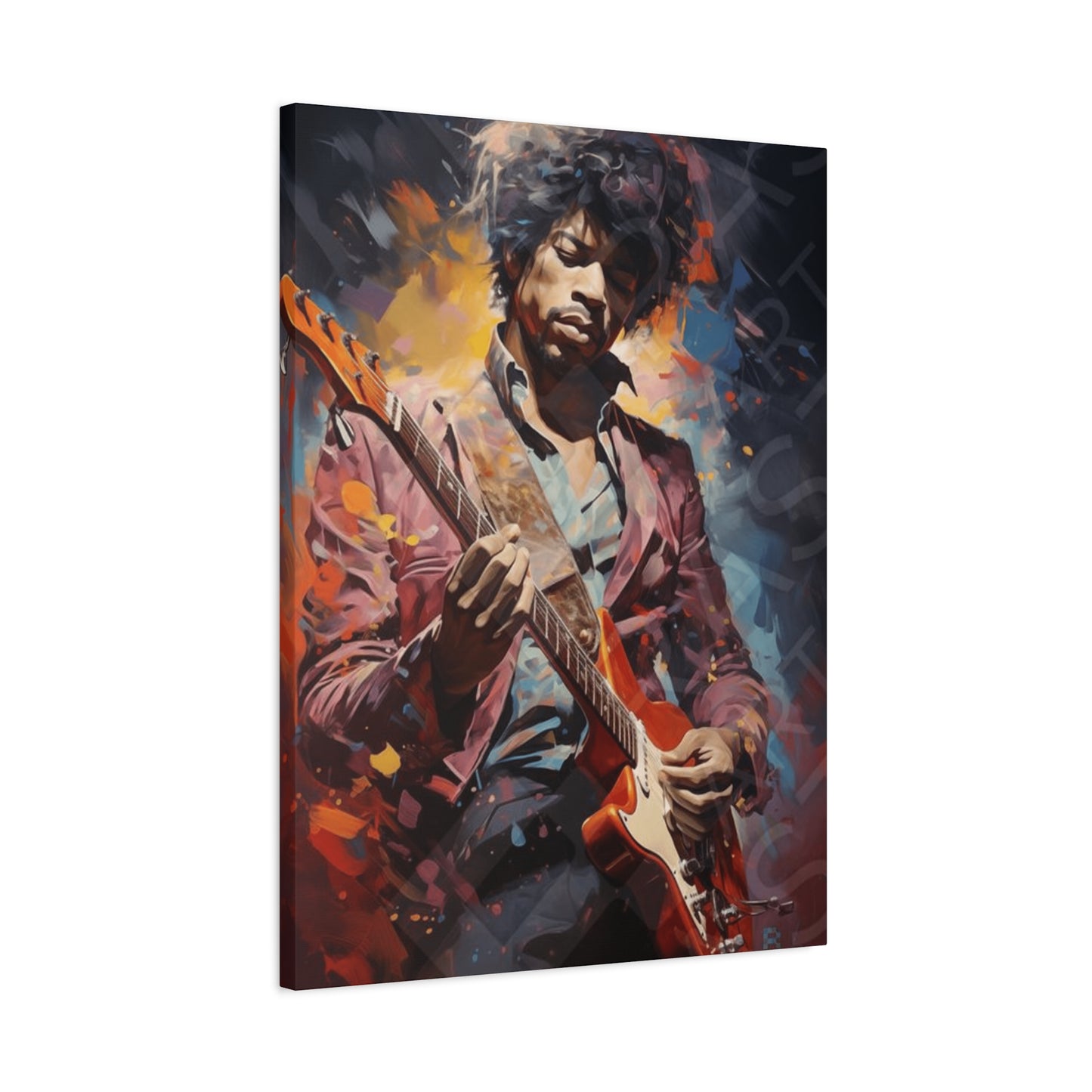 Jimi Hendrix Painting Wall Art & Canvas Prints