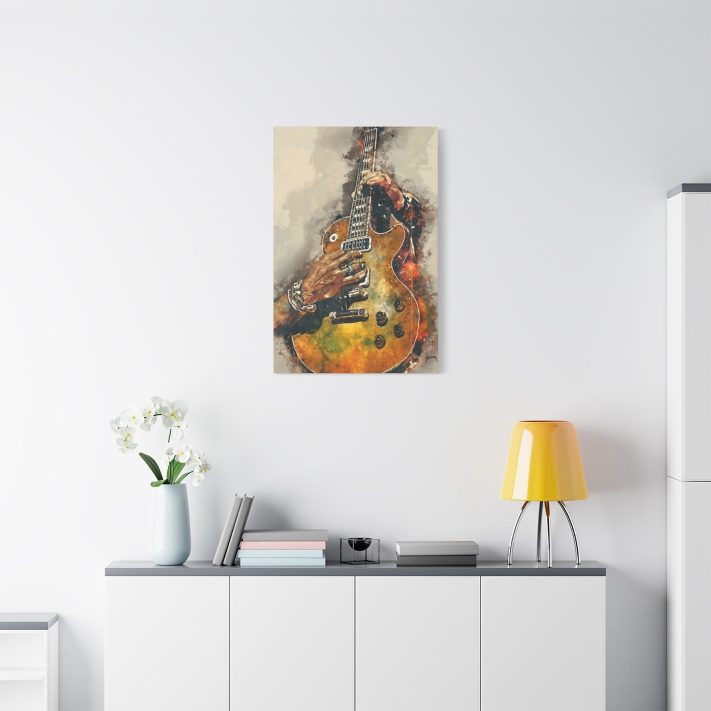 Smoking Guitar Wall Art & Canvas Prints