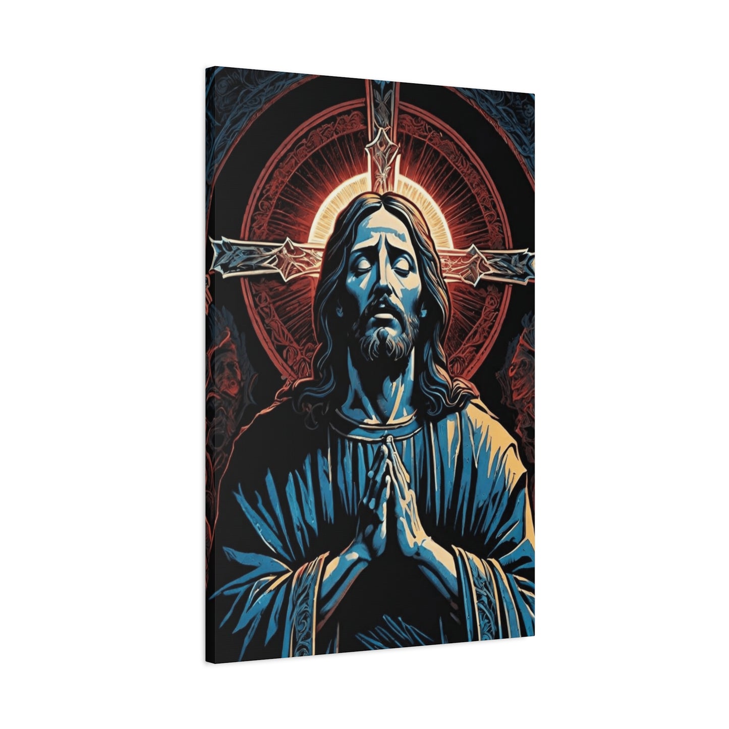 Jesus On A Cross Portrait Wall Art & Canvas Prints