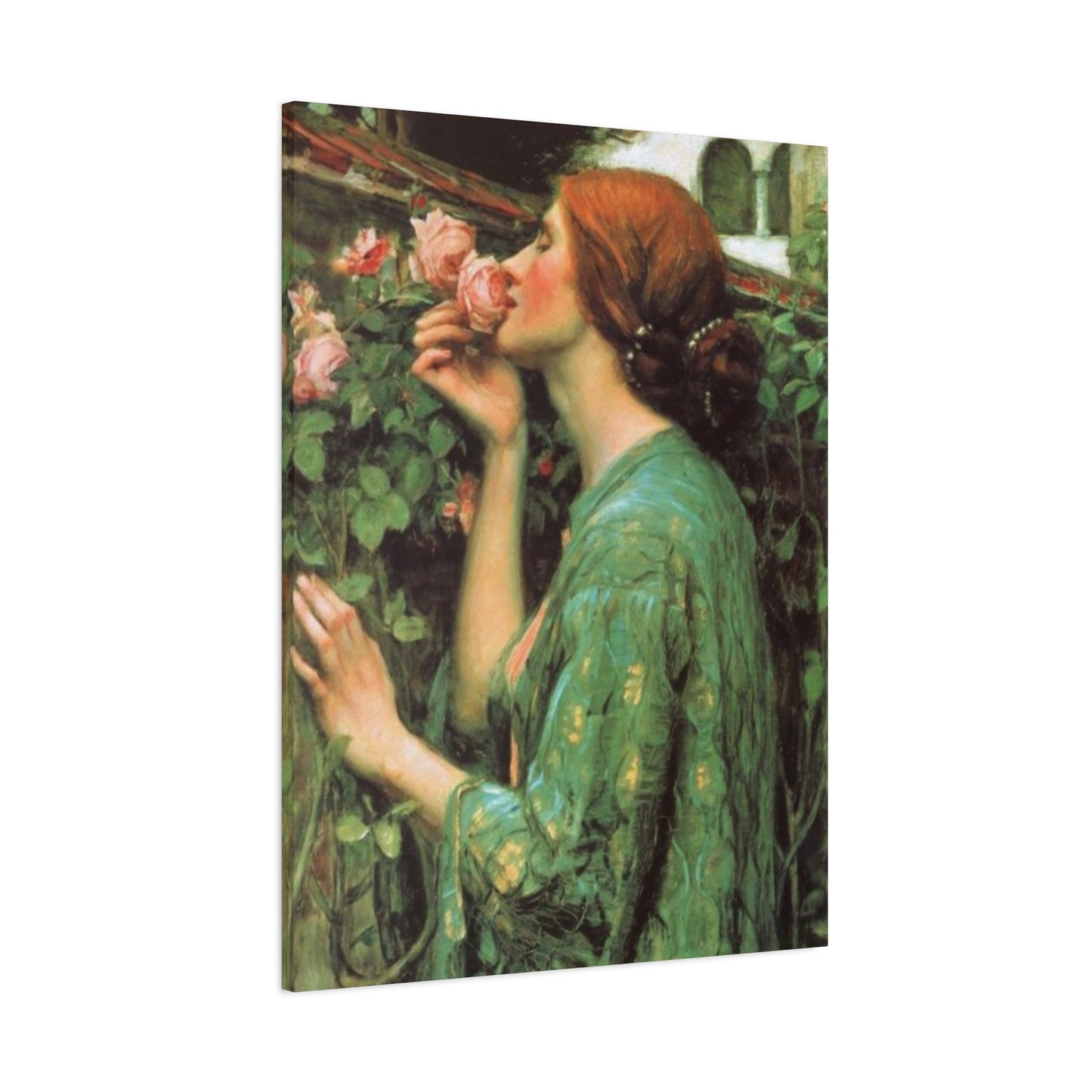 Woman and Roses Wall Art & Canvas Prints