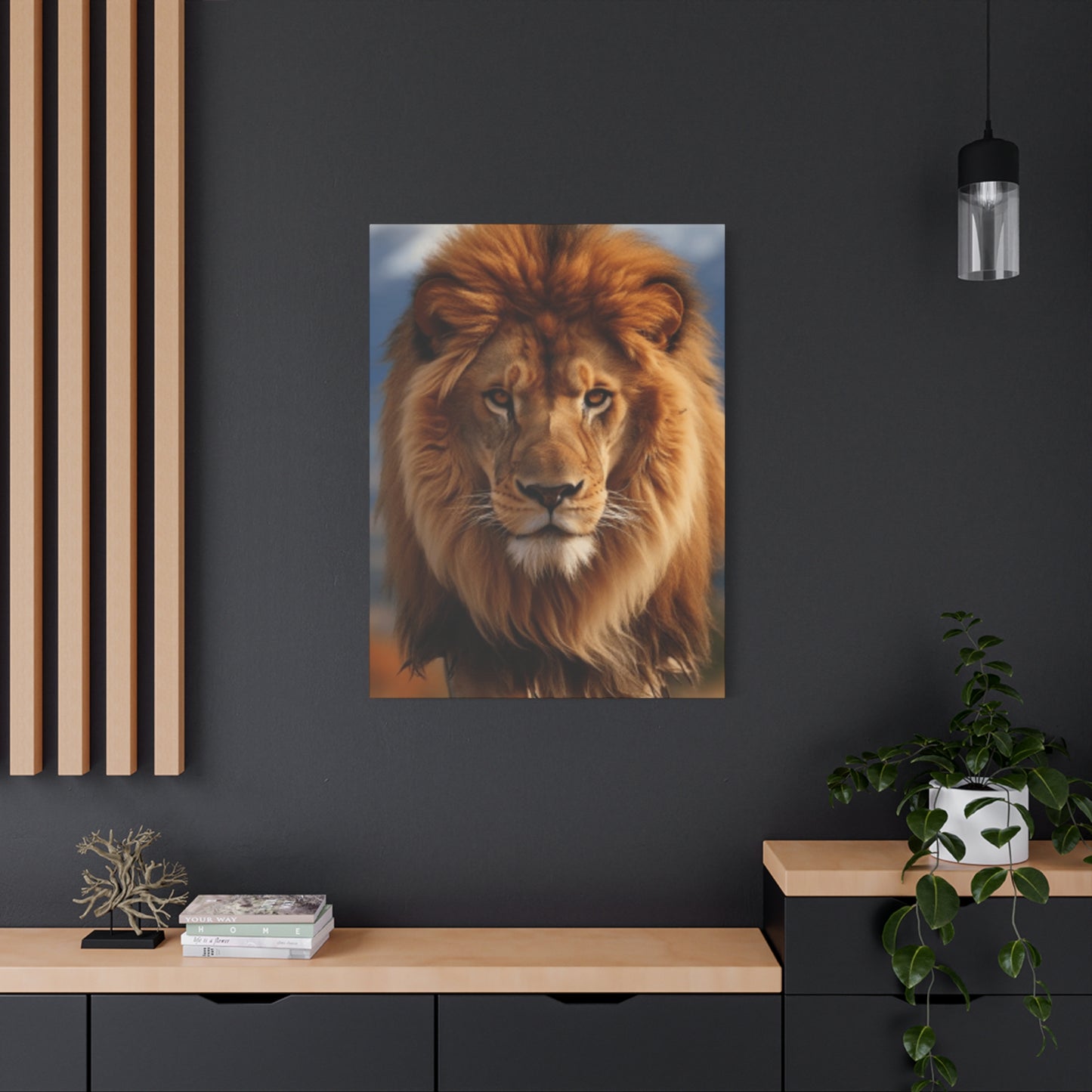 Portrait Of A Wild Lion Wall Art & Canvas Prints