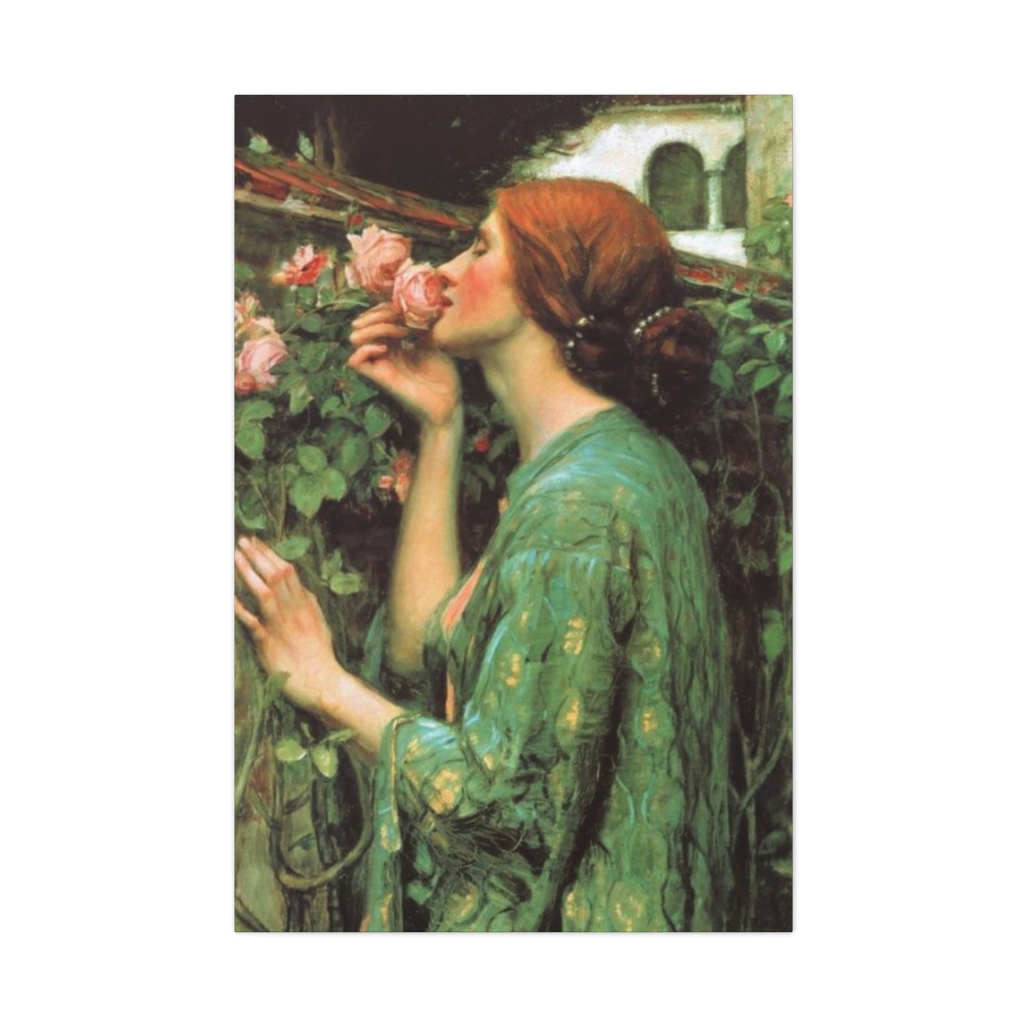 Woman and Roses Wall Art & Canvas Prints