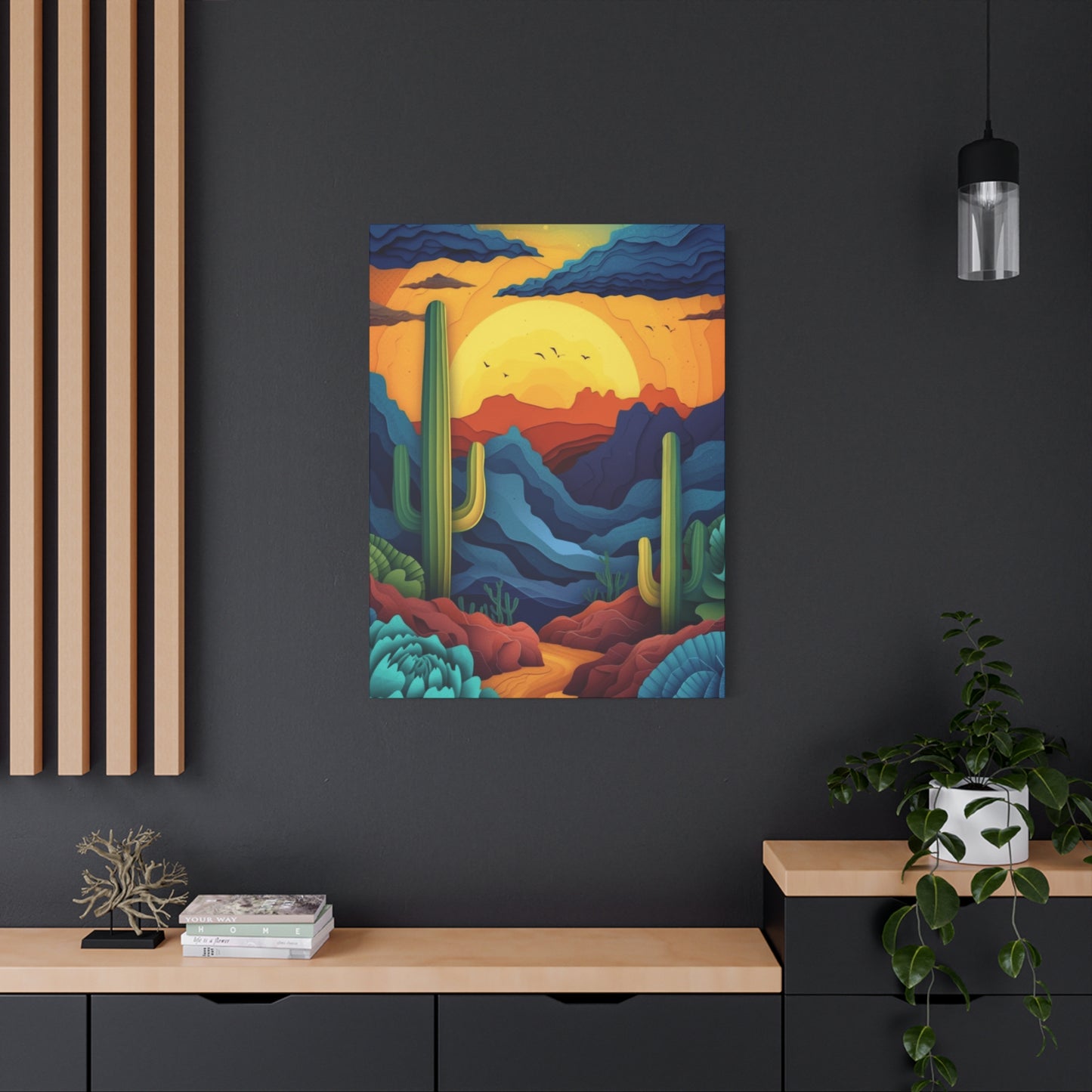 Desert Scenery Painting Wall Art & Canvas Prints