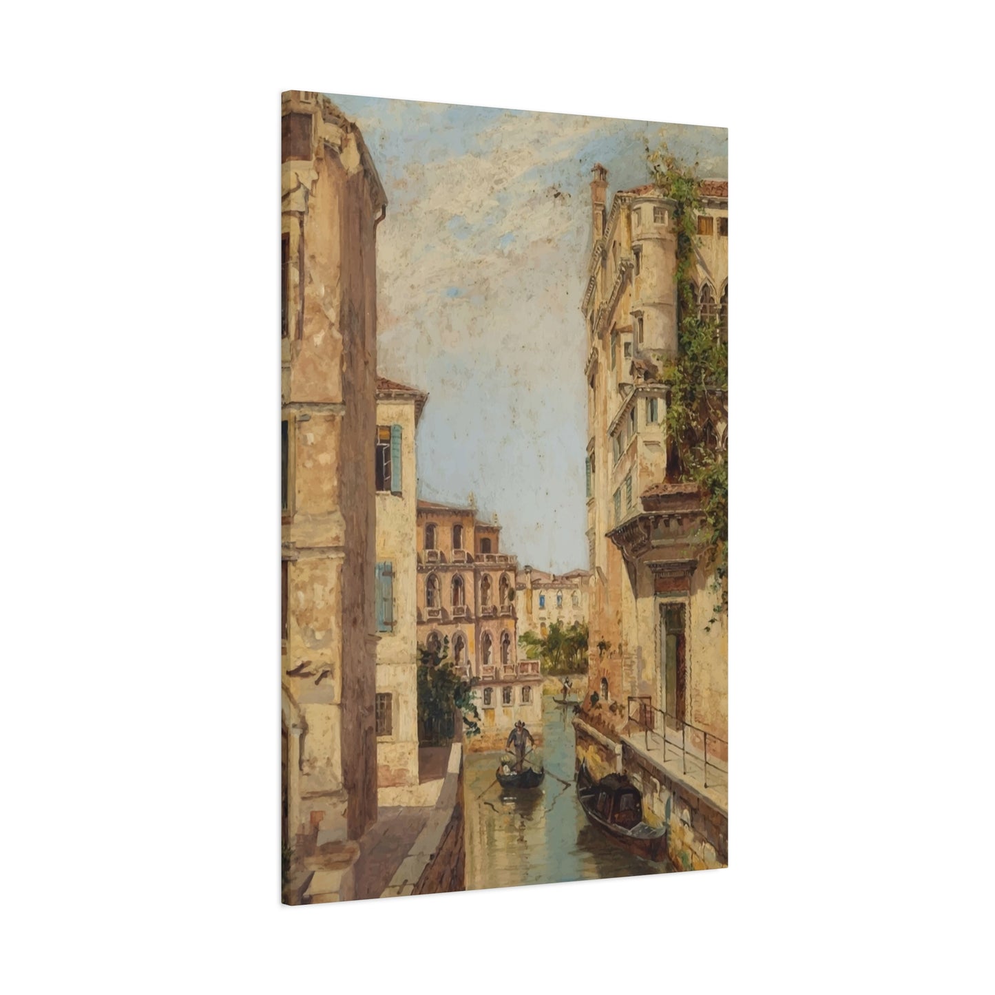 River Between The Village Wall Art & Canvas Prints