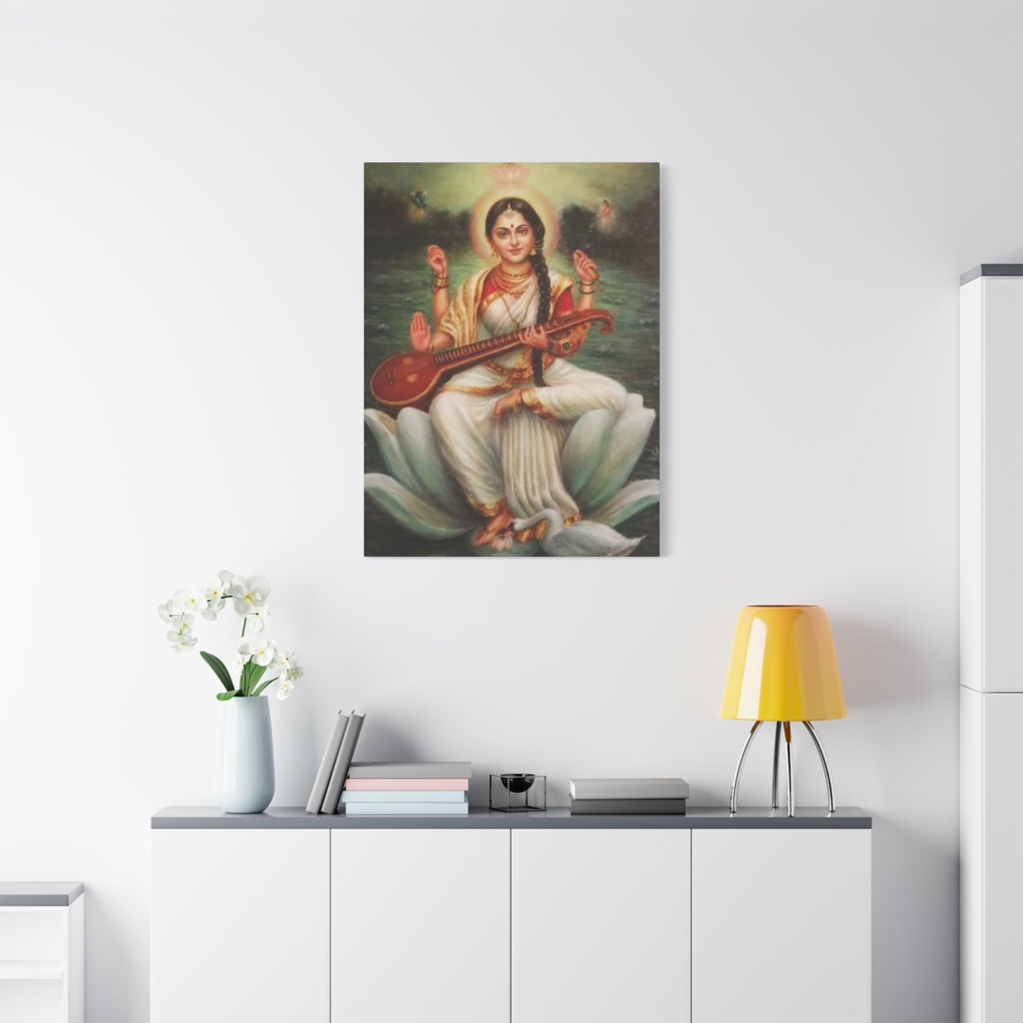 Goddess Saraswati Wall Art & Canvas Prints