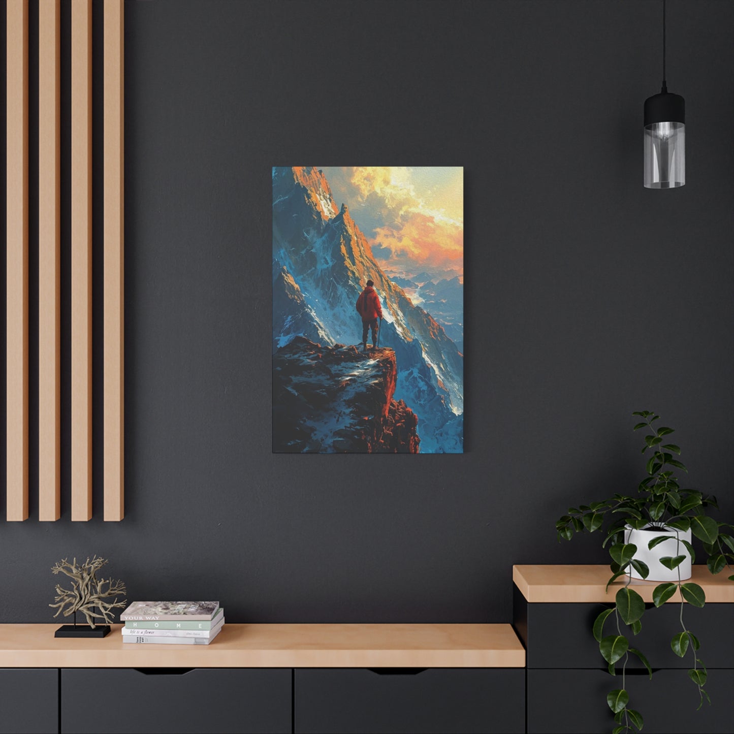 Man in Mountains Wall Art & Canvas Prints