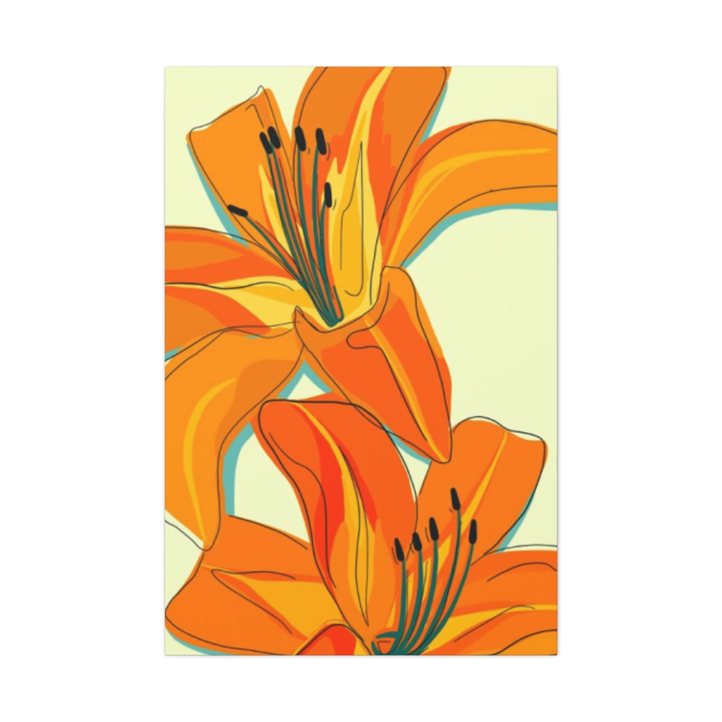 Orange Flower Wall Art & Canvas Prints