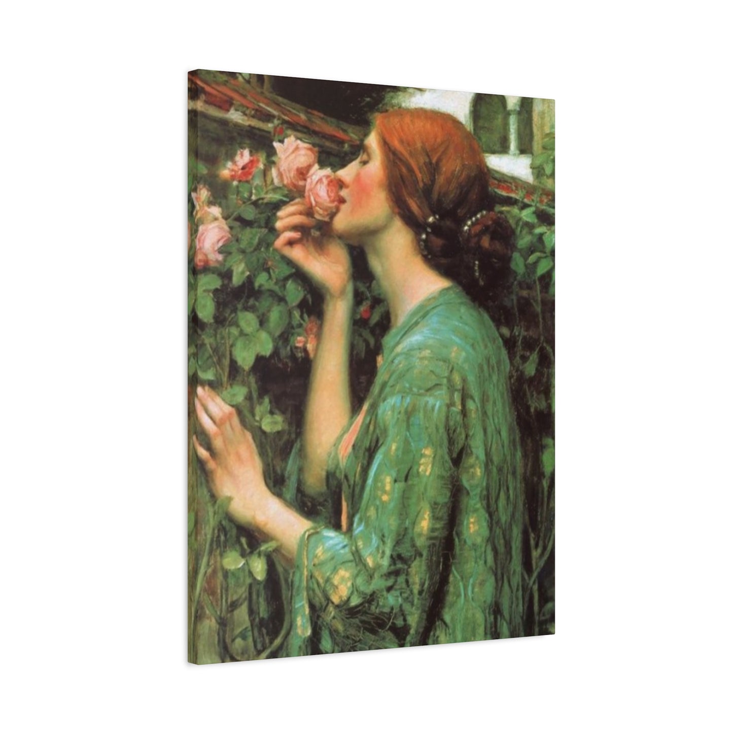 Woman and Roses Wall Art & Canvas Prints