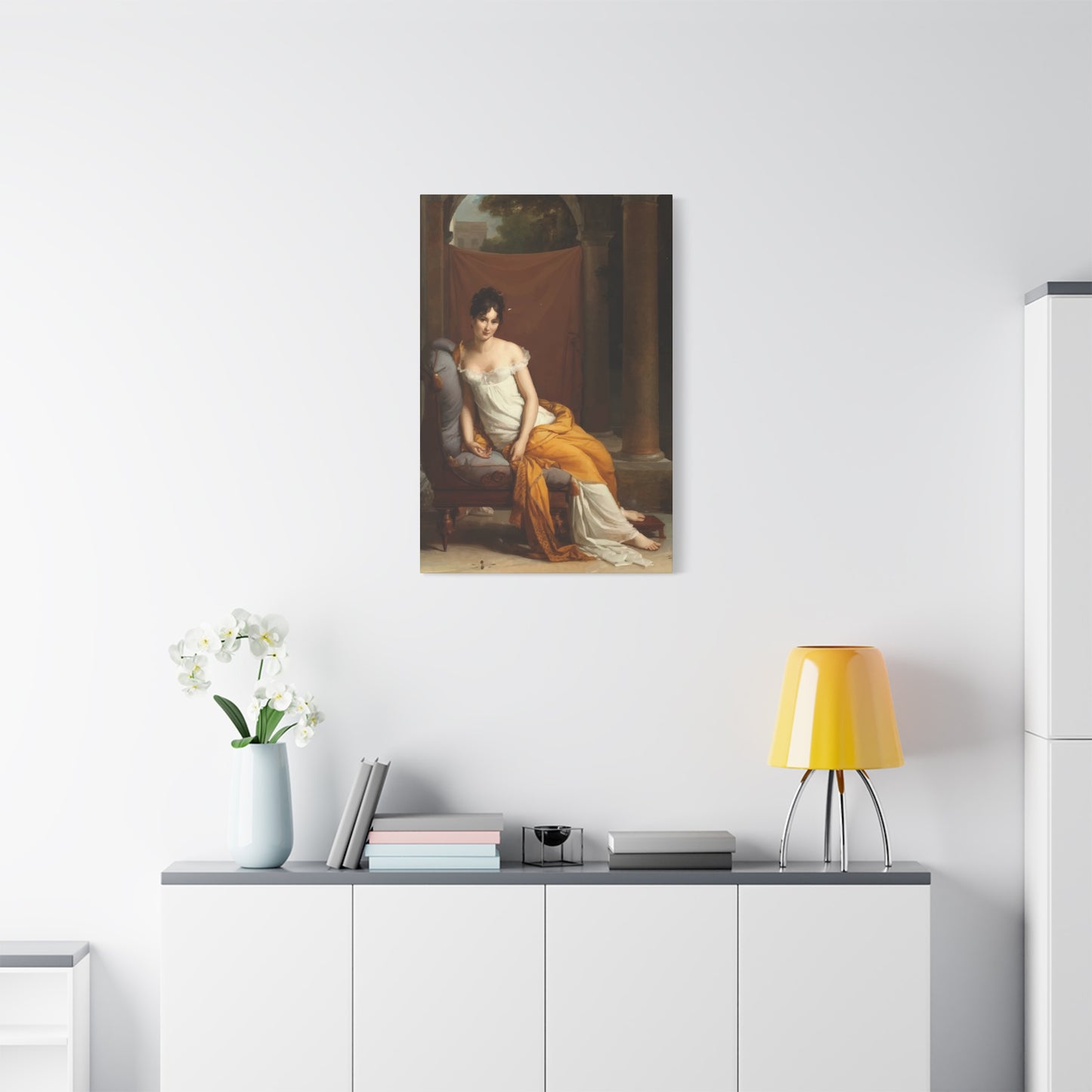 Classic Girl On Chair Wall Art & Canvas Prints