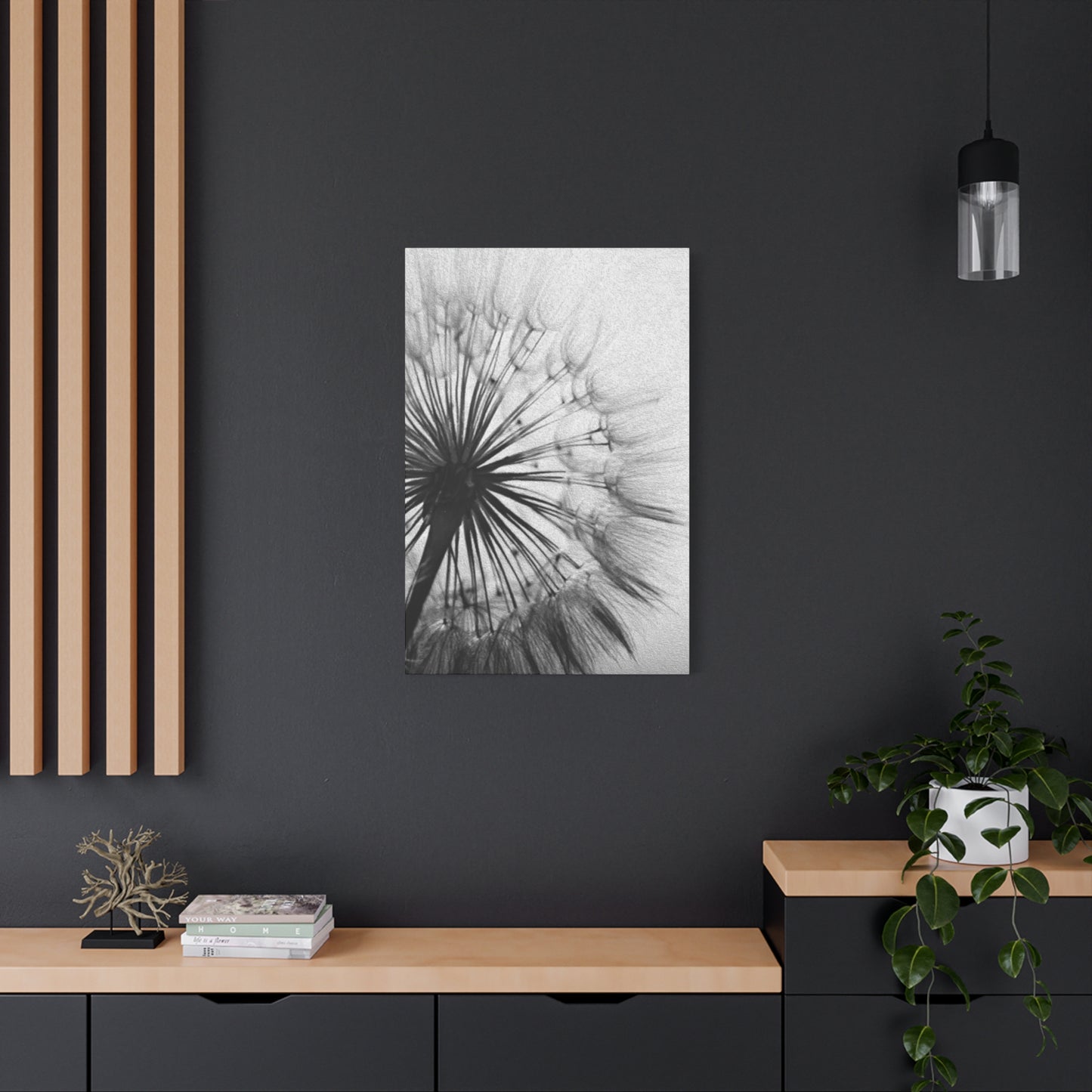 Black & White Floral Wall Art & Canvas Prints