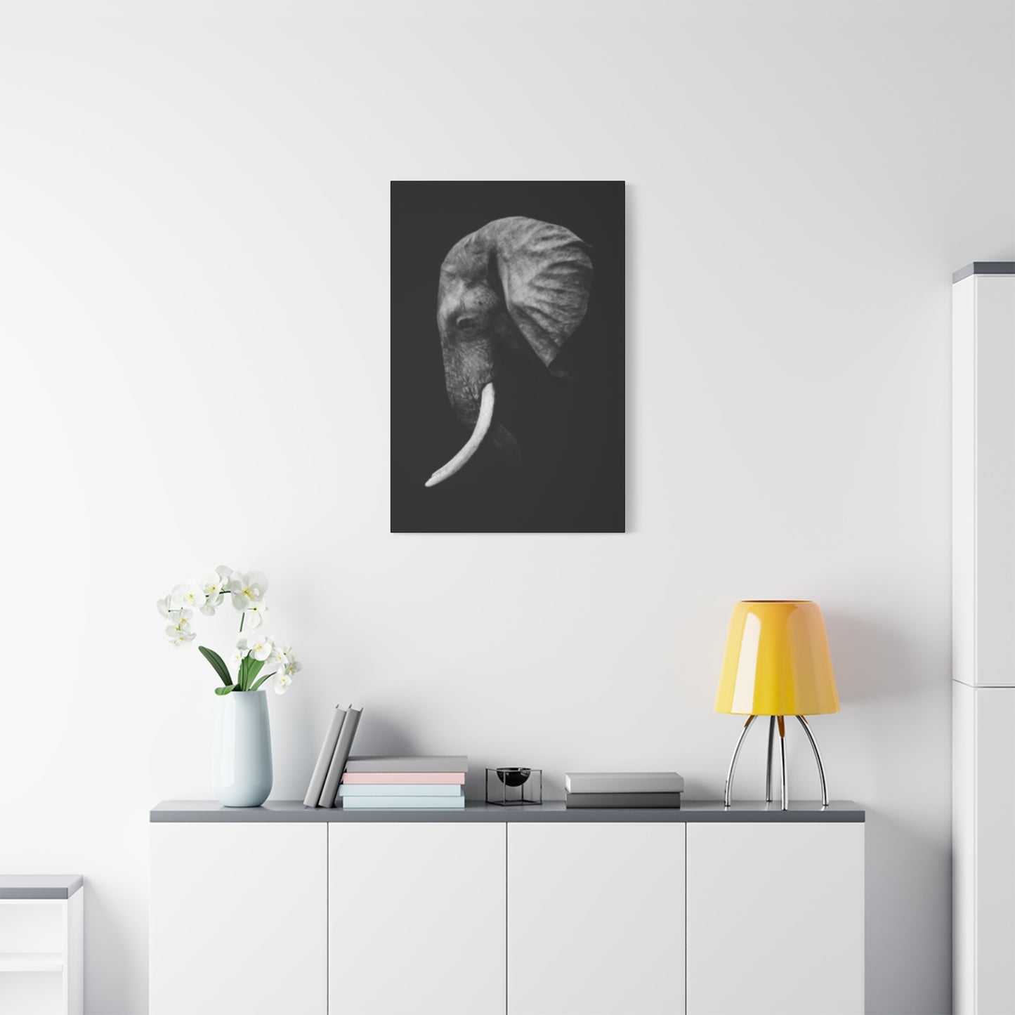 Elephant Side Profile Wall Art & Canvas Prints