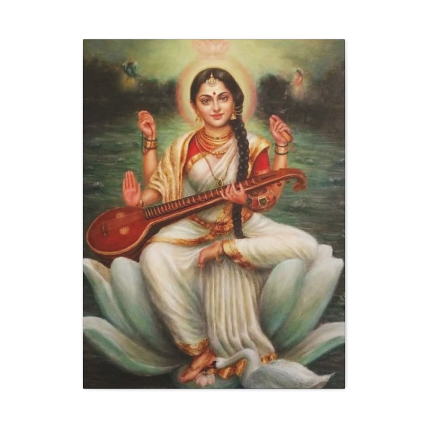 Goddess Saraswati Wall Art & Canvas Prints