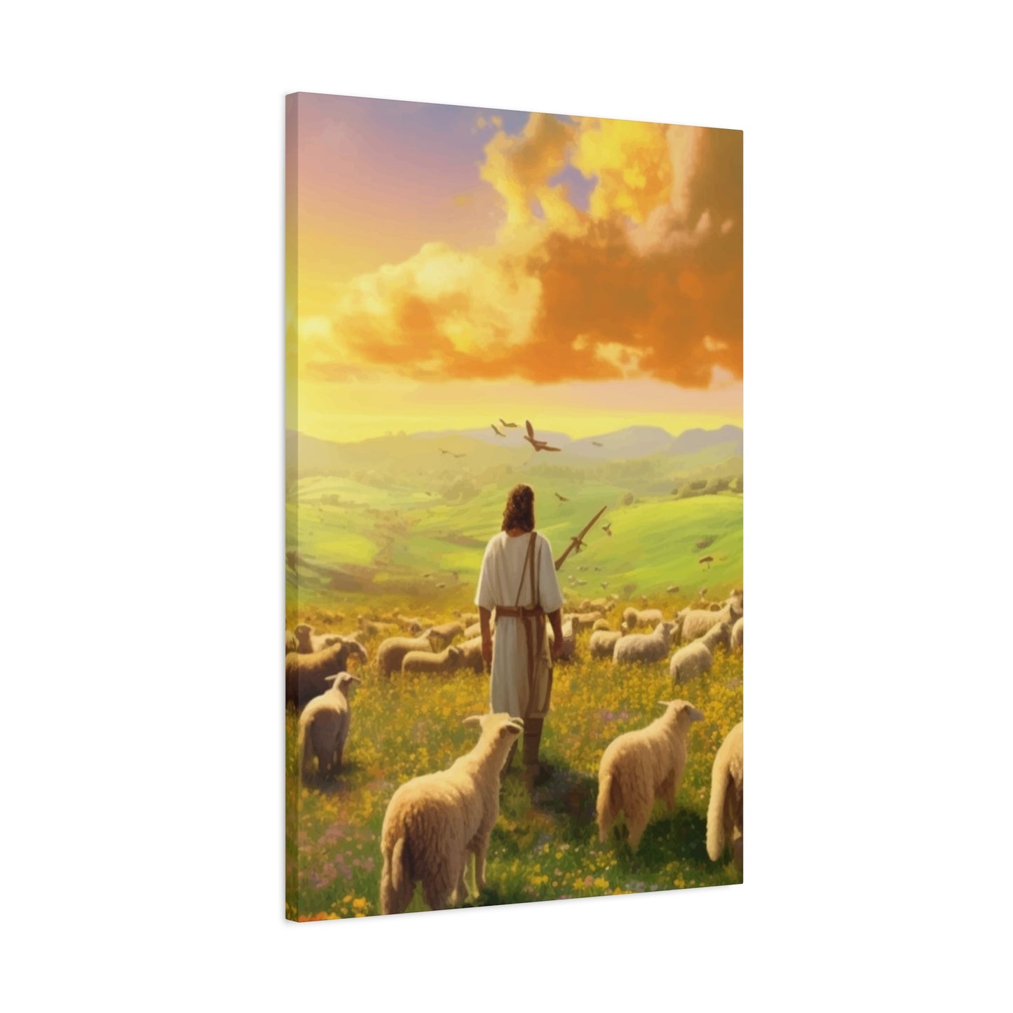 Jesus In Field Wall Art & Canvas Prints